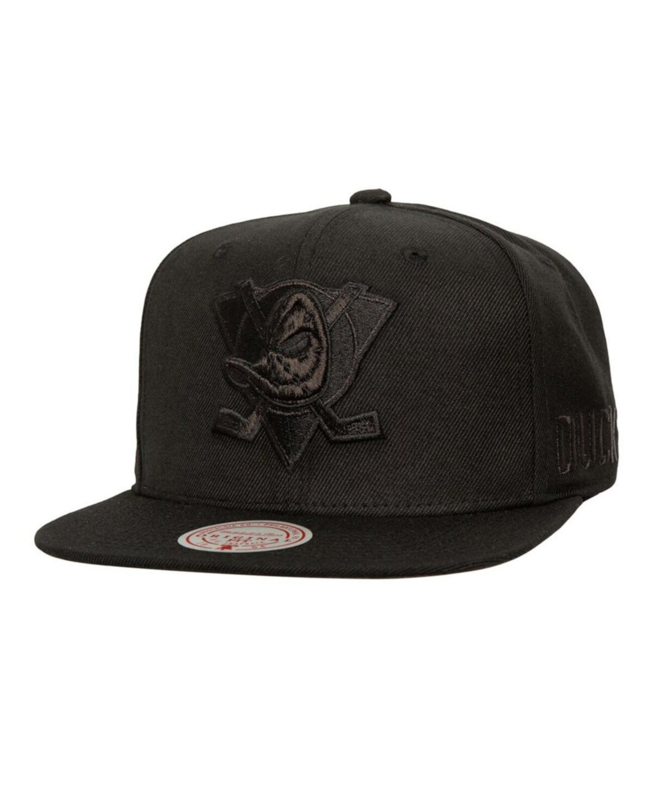 Черная кепка Snapback Anaheim Ducks Soul Strike с высоким профилем и вышивкой Mitchell & Ness