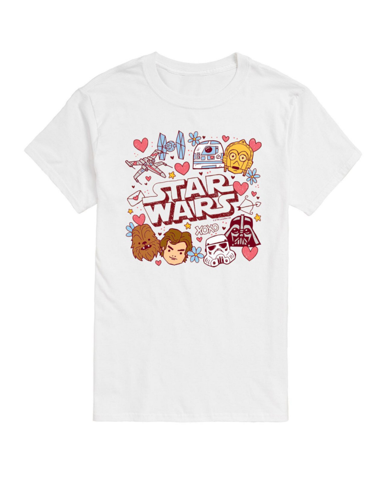 Men's Star Wars Valentines Day Short Sleeve T-Shirt Airwaves