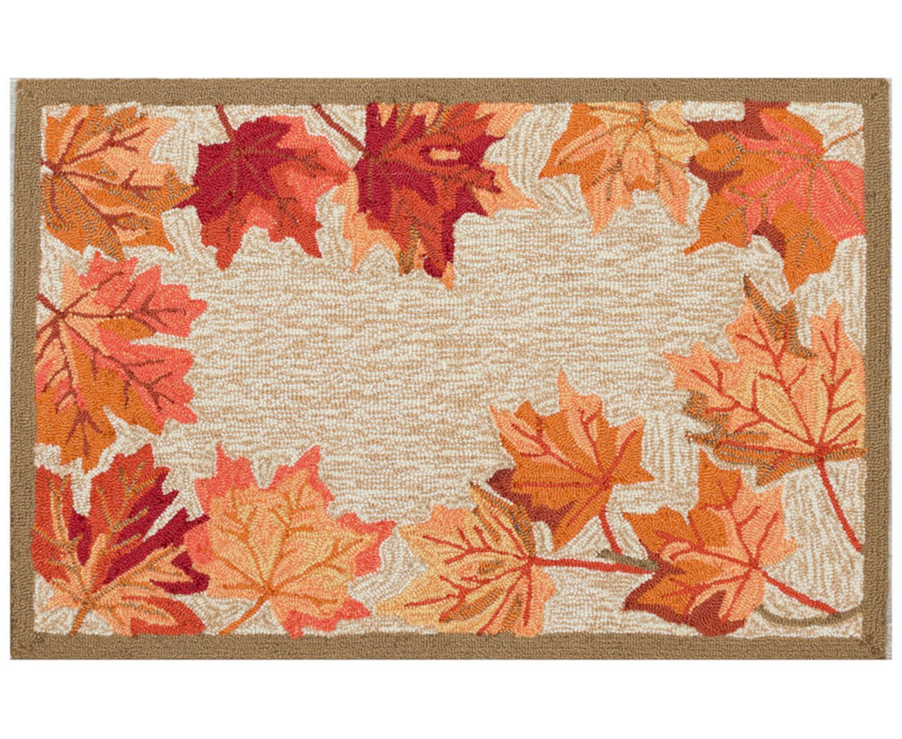 Ravella Falling Leaves Border 2'x3' Area Rug Liora Manne