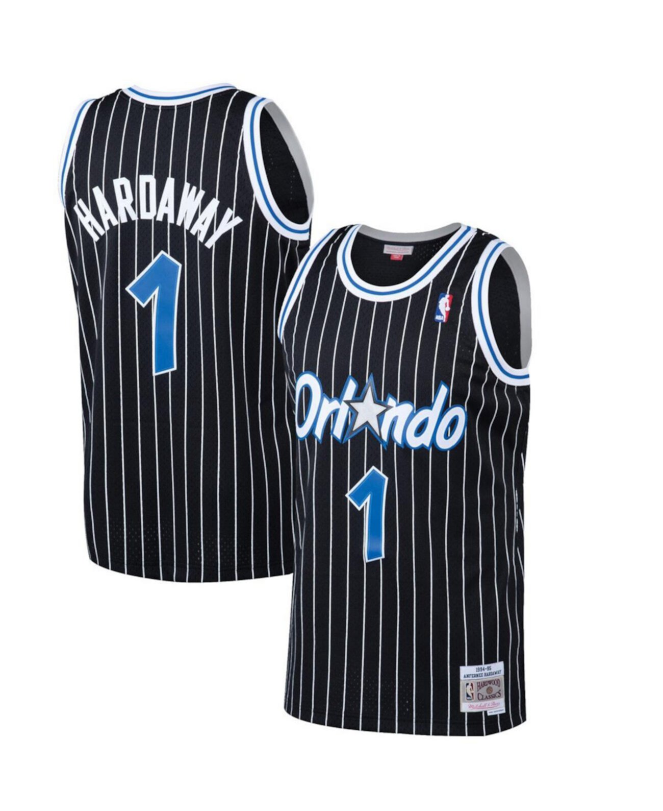 Men's Penny Hardaway Black Orlando Magic 1994-95 Hardwood Classics Swingman Jersey Mitchell & Ness