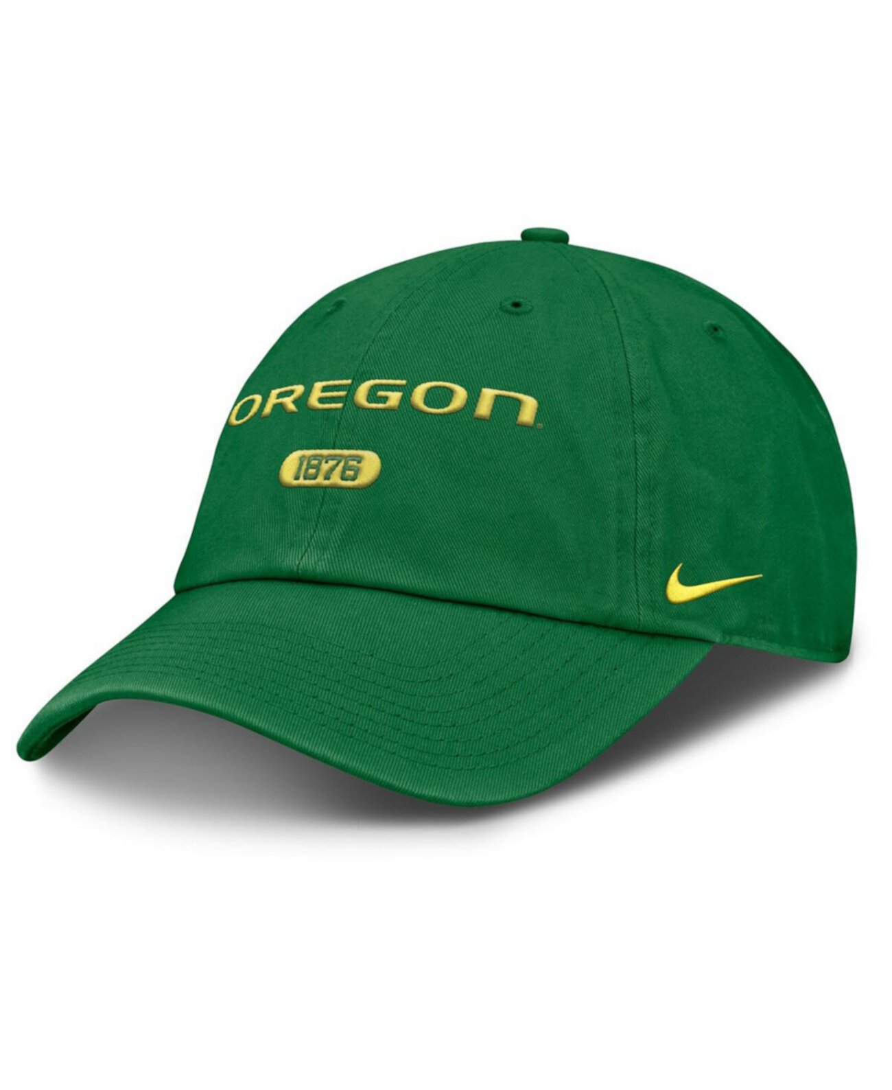 Мужская зеленая регулируемая кепка Oregon Ducks Club, 100% хлопок, расслабленный крой Nike