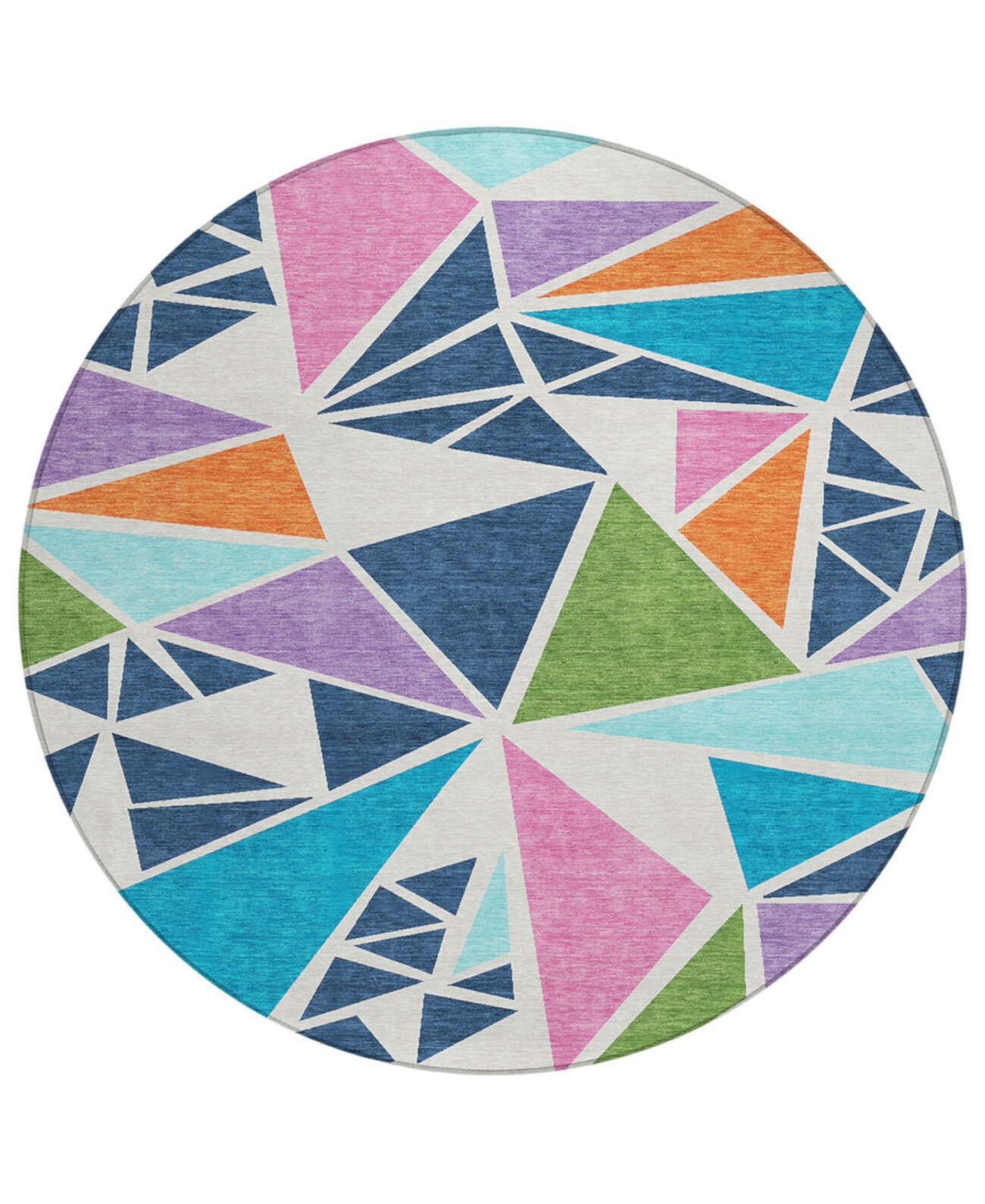 Chantille Machine Washable ACN1039 8'x8' Round Area Rug Addison