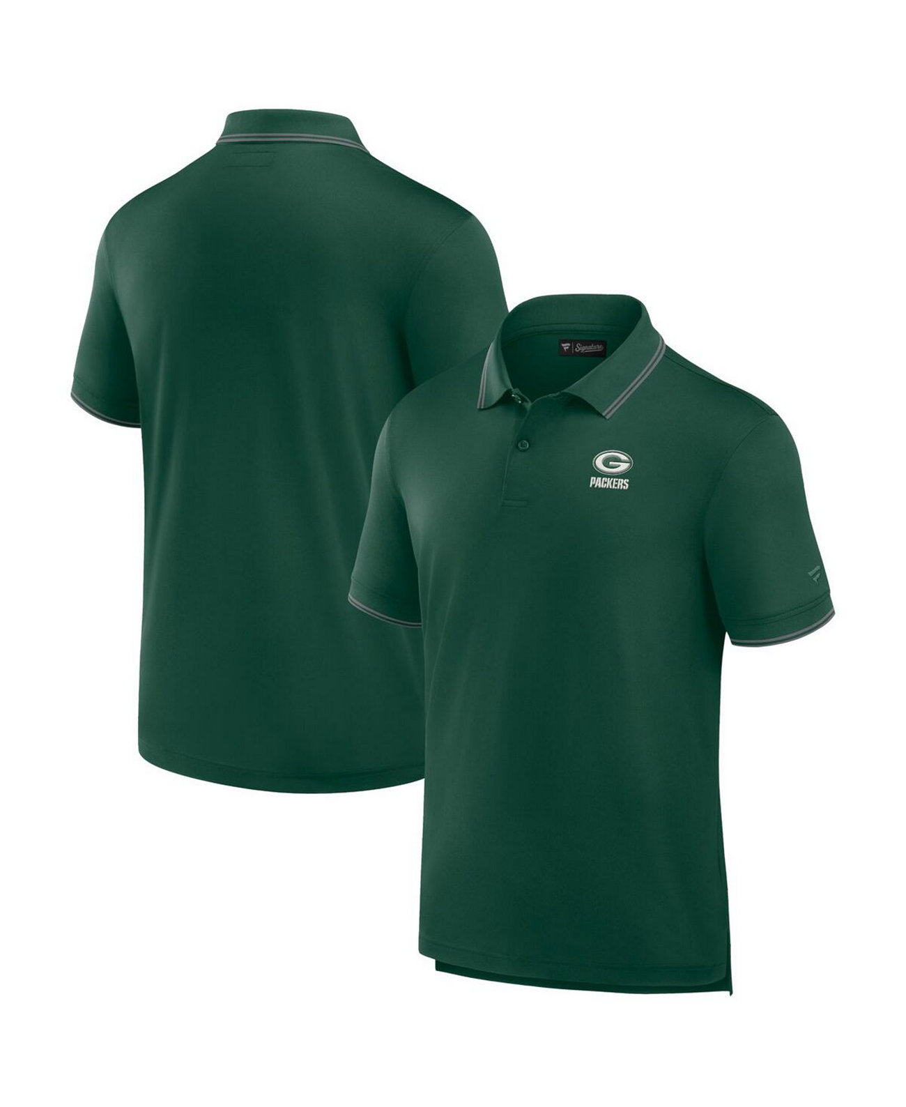 Men's Green Green Bay Packers Pique Polo Shirt Fanatics Signature