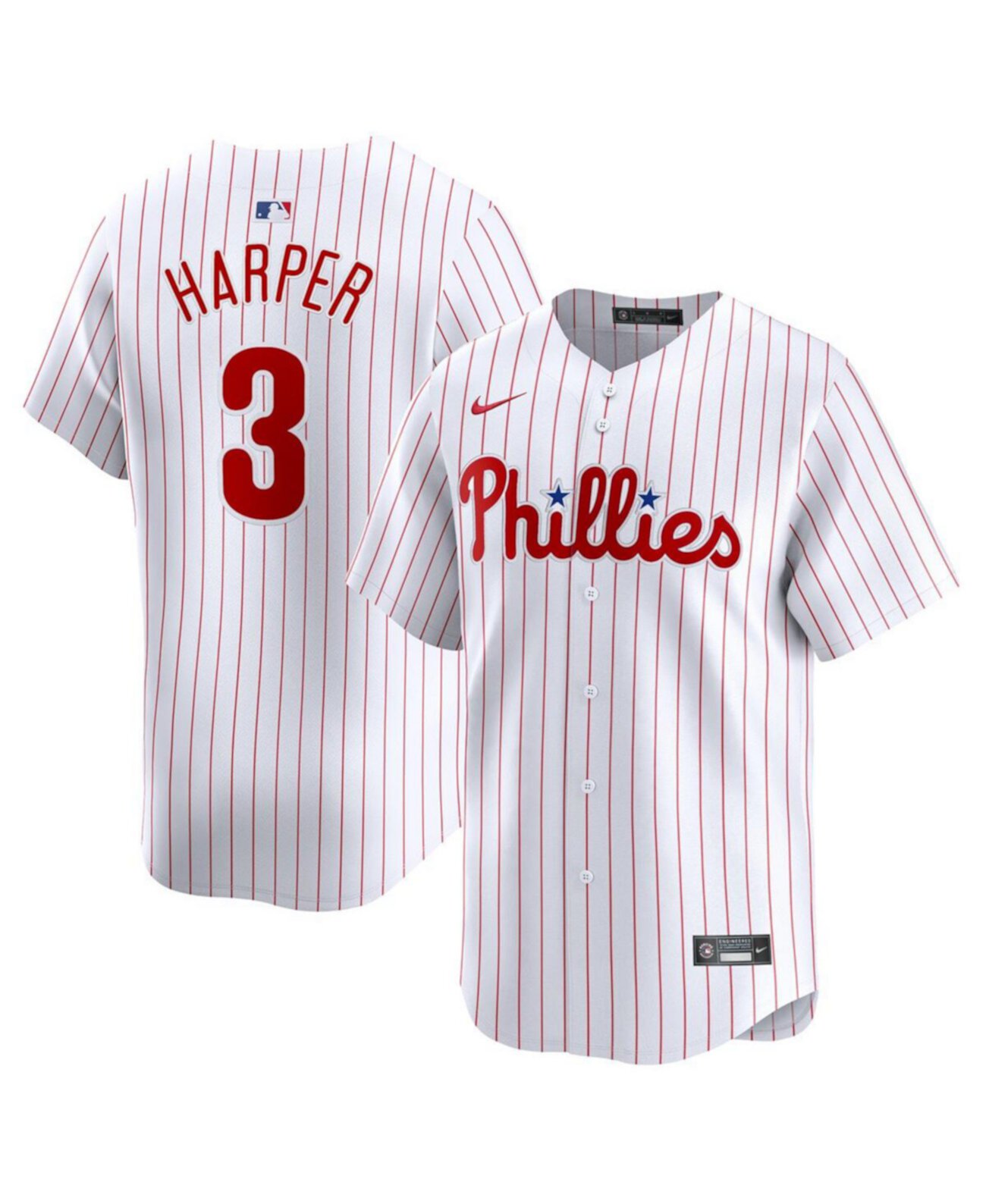 Men's Bryce Harper White Philadelphia Phillies Home Limited Player Jersey Nike