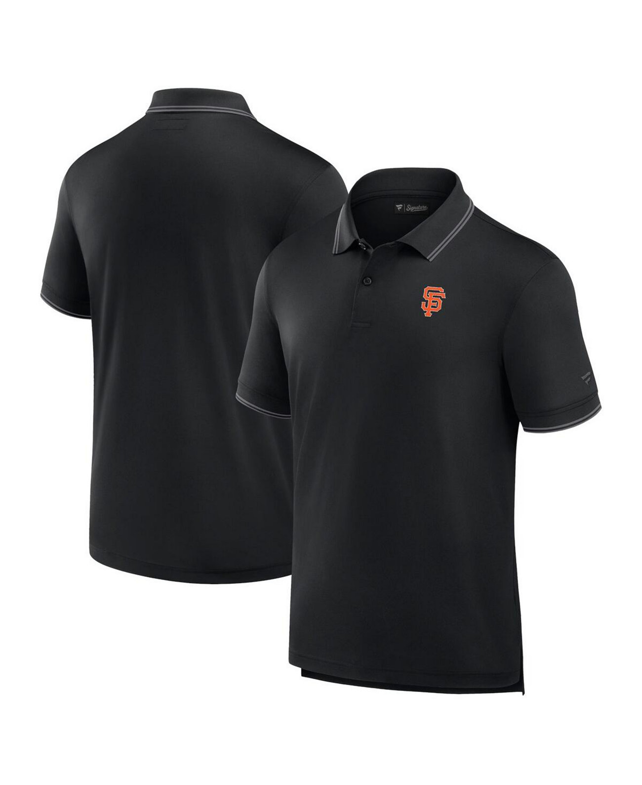 Men's Black San Francisco Giants Pique Polo Shirt Fanatics Signature