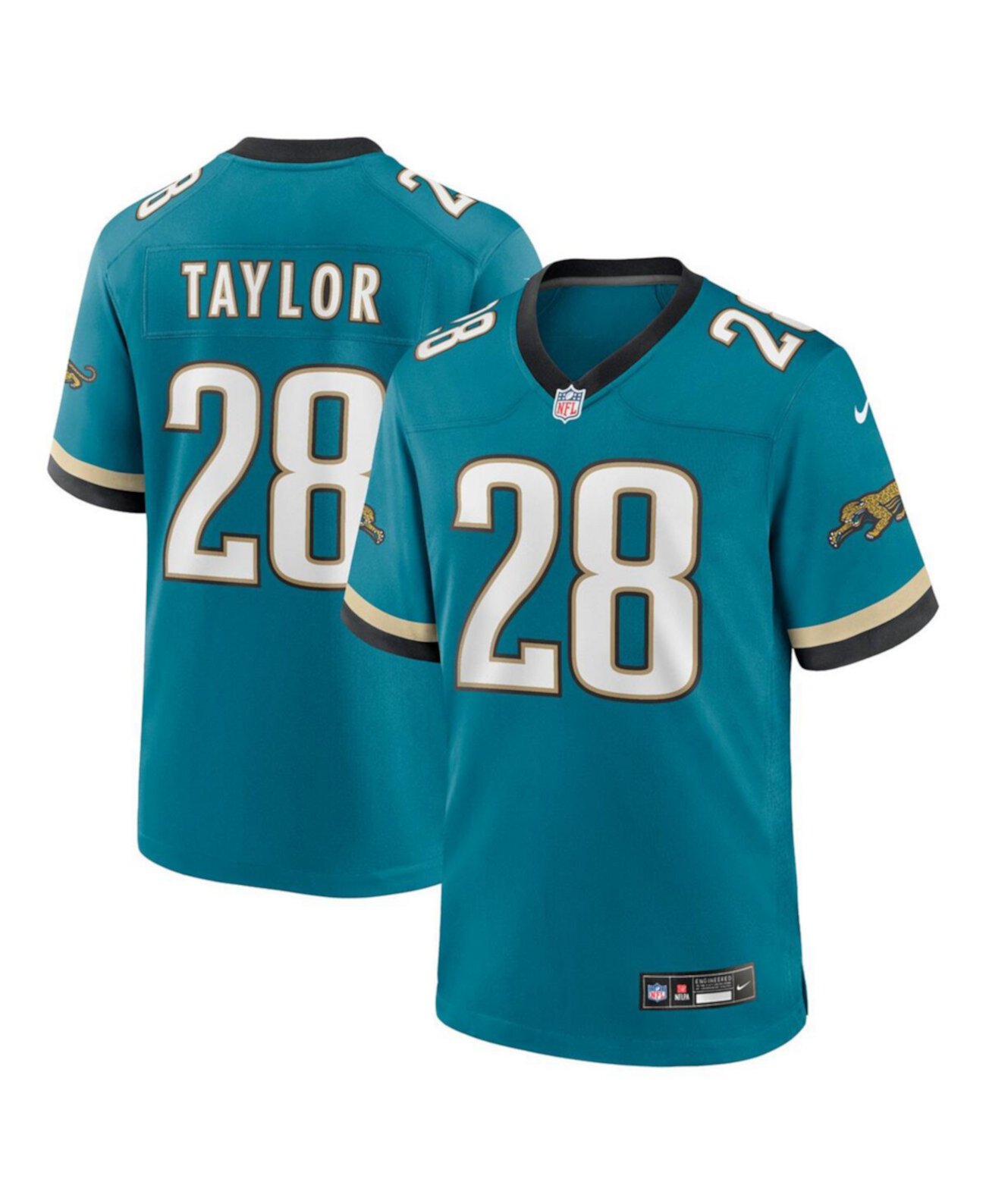 Men's Fred Taylor Teal Jacksonville Jaguars Prowler Throwback Retired Player Game Jersey Nike