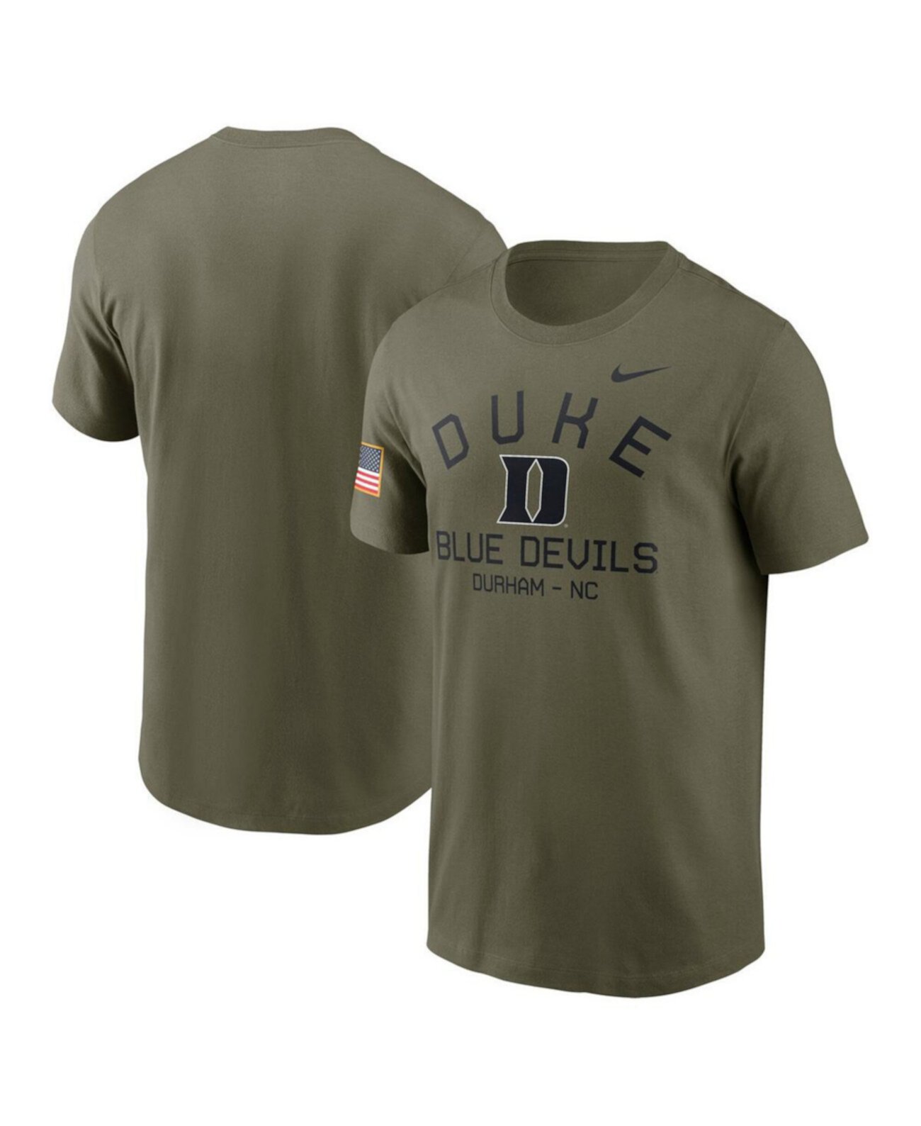 Men's Olive Duke Blue Devils 2024 Military Appreciation Performance T-Shirt Nike