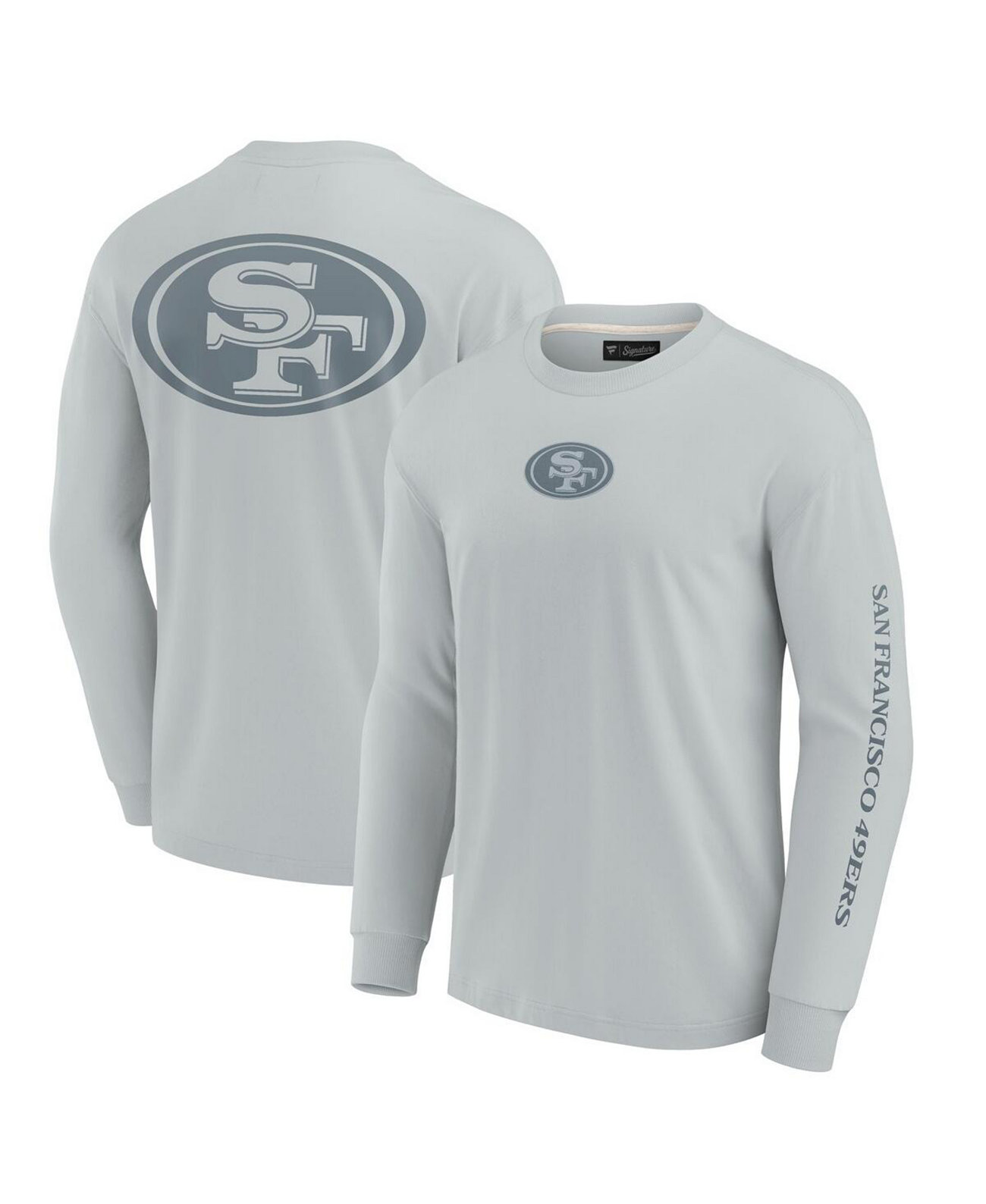 Men's and Women's Gray San Francisco 49ers Elements Strive Long Sleeve T-Shirt Fanatics