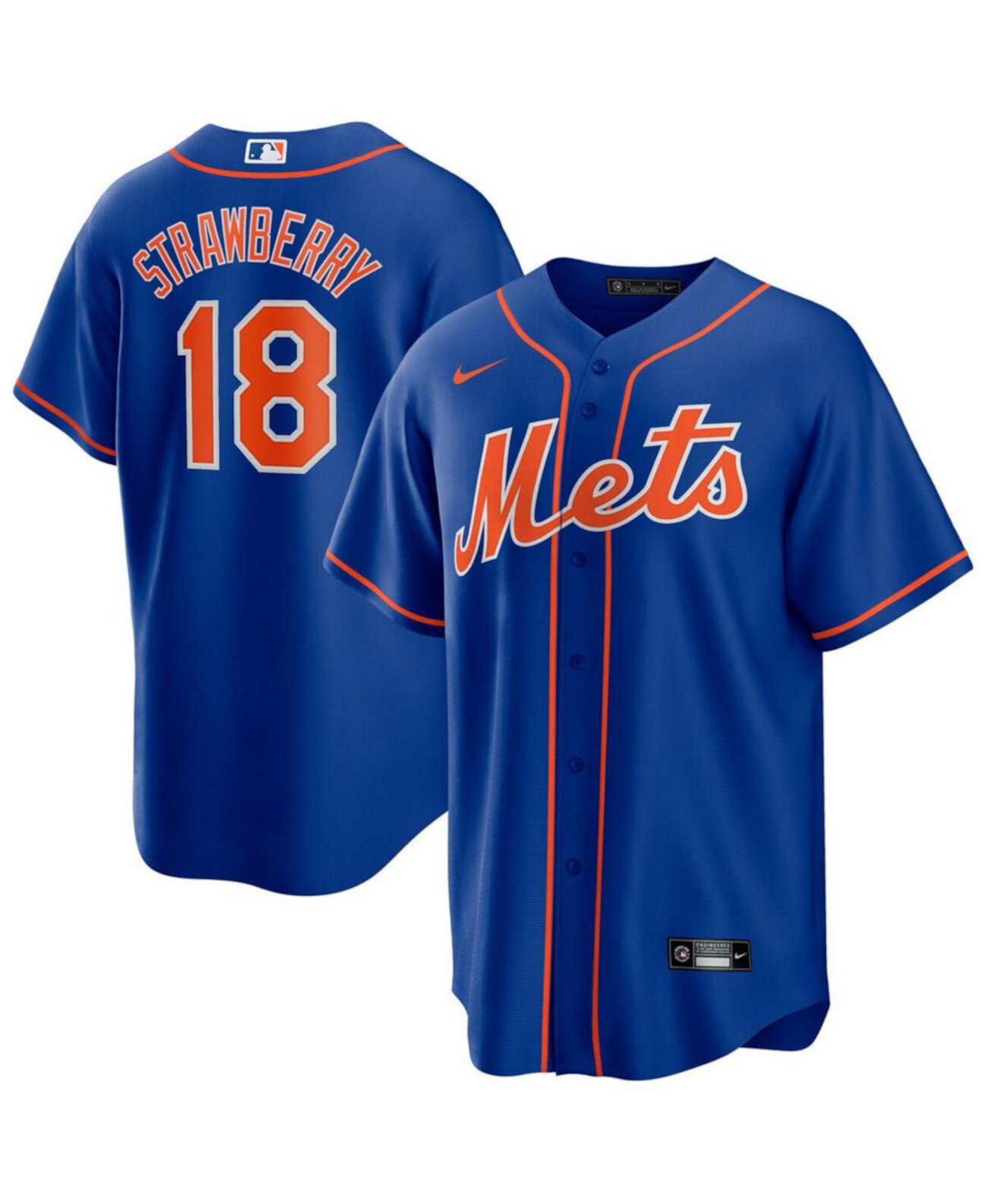 Men's Darryl Strawberry Royal New York Mets Alternate Replica Player Jersey Nike