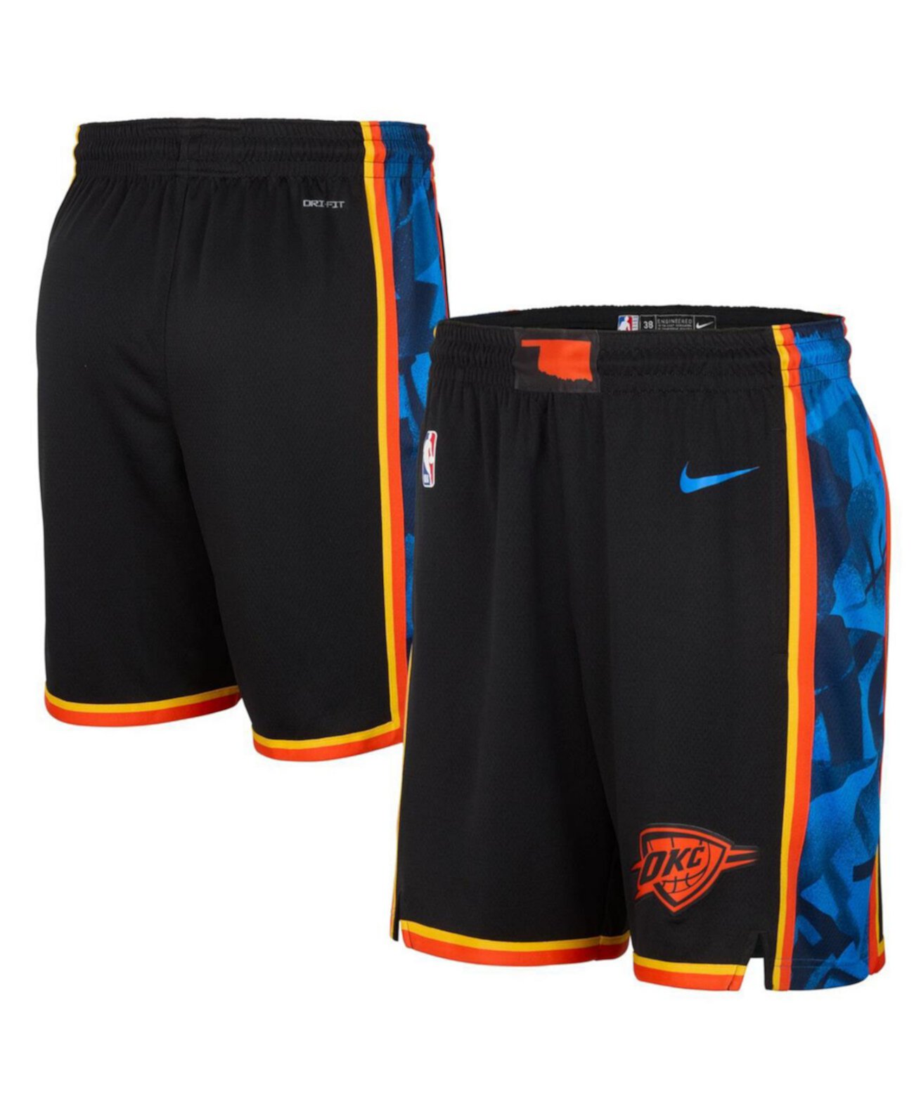 Men's Black Oklahoma City Thunder 2024/25 City Edition Swingman Shorts Nike