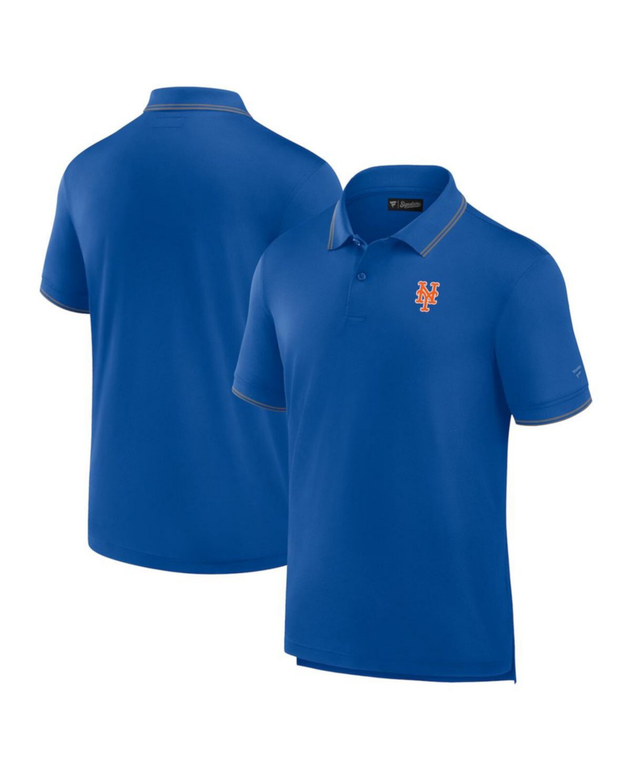 Men's Royal New York Mets Pique Polo Shirt Fanatics Signature