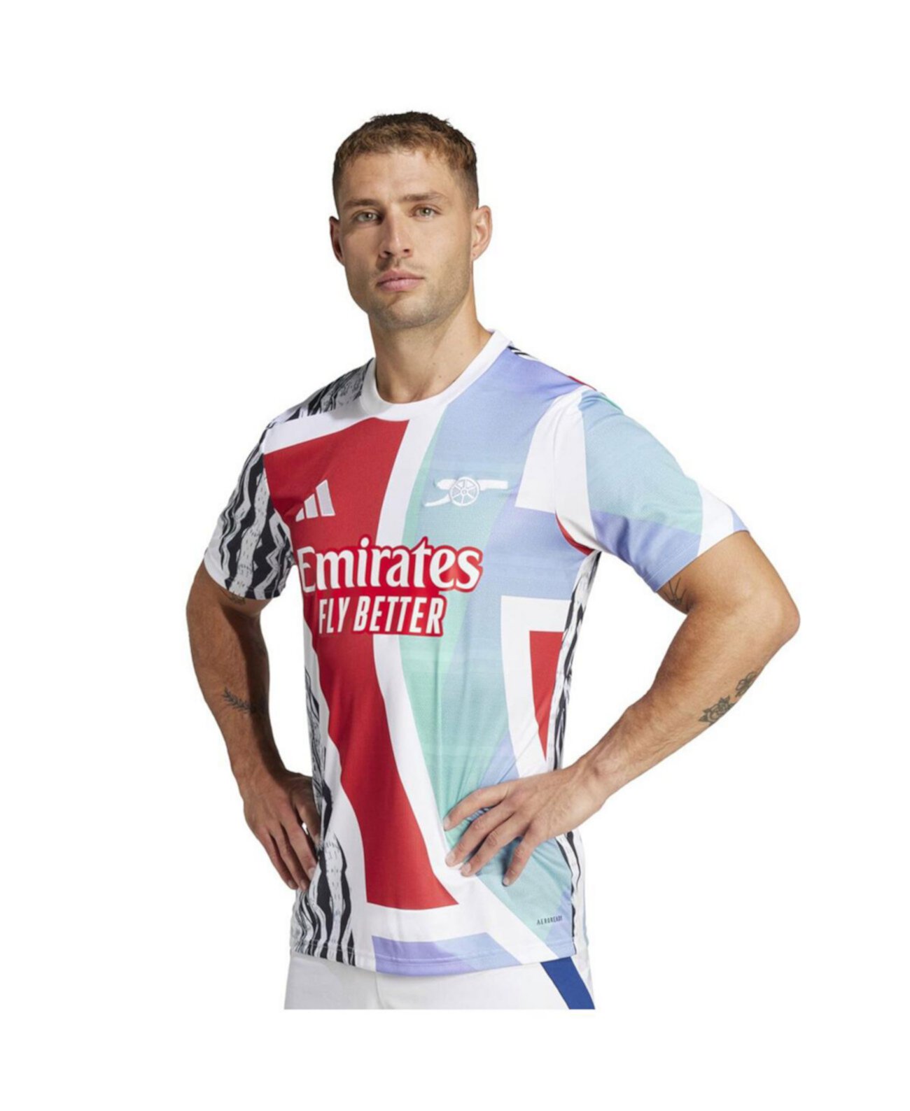 Men's White Arsenal 2024/25 Pre-Match Top Adidas