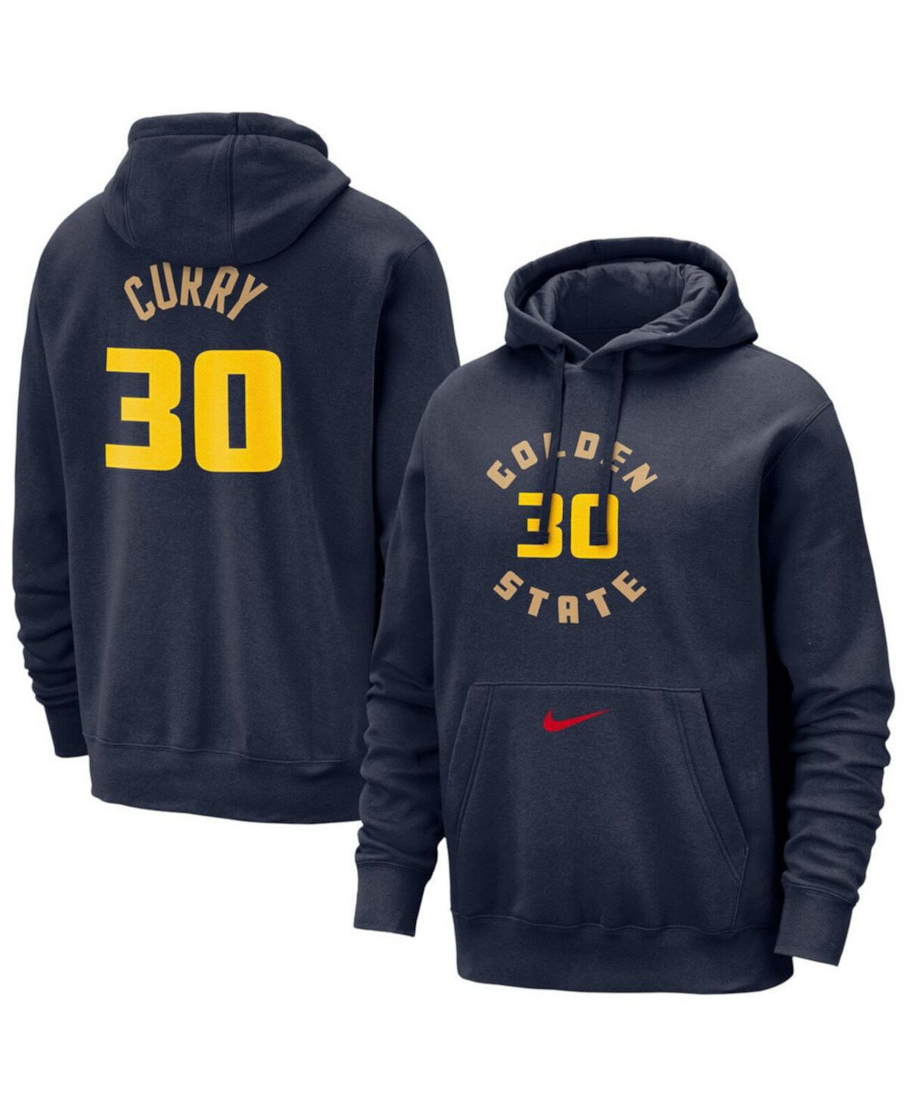 Men's Stephen Curry Navy Golden State Warriors 2024/25 City Edition Name Number Pullover Hoodie Nike