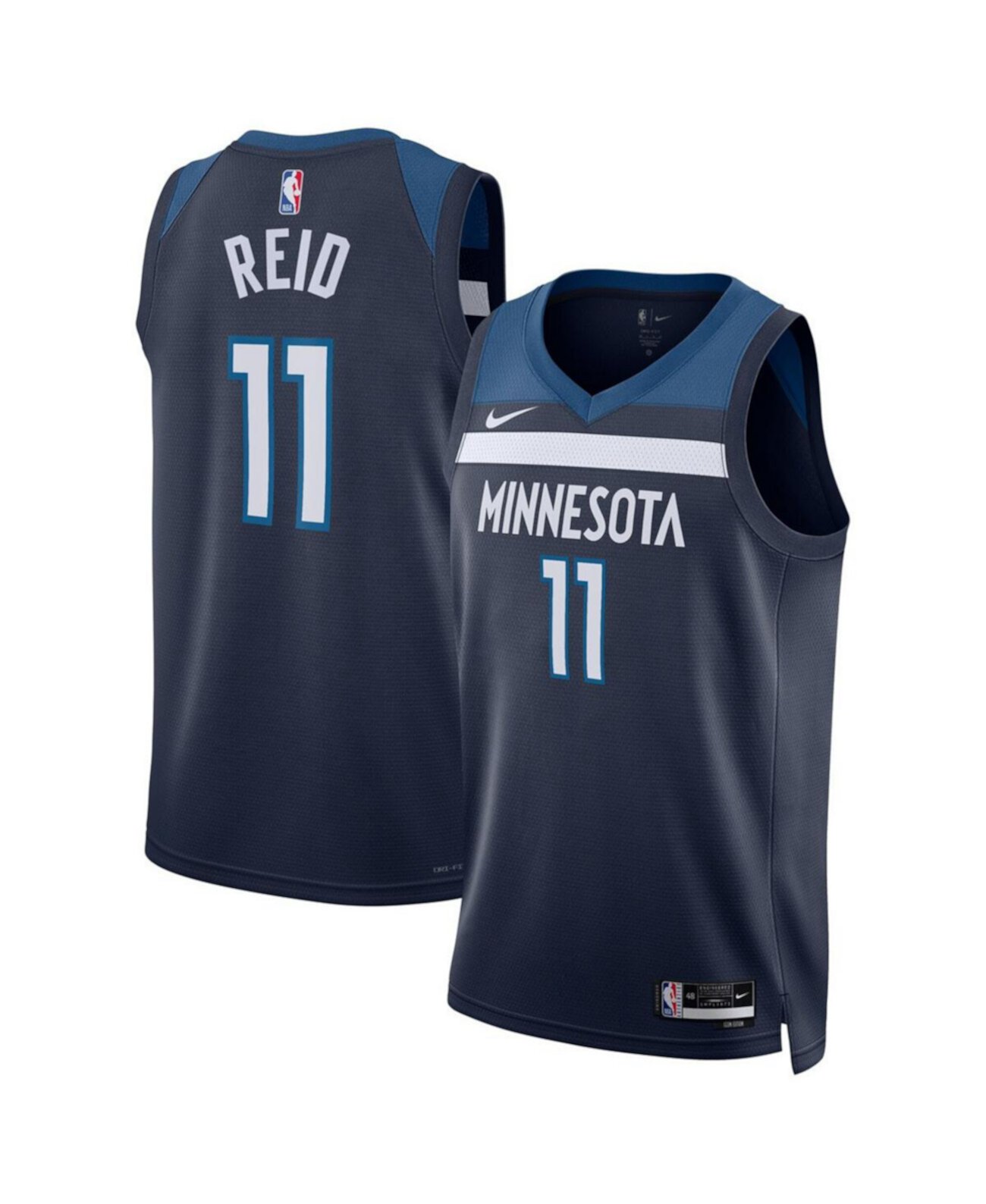 Men's and Women's Naz Reid Navy Minnesota Timberwolves Swingman Jersey - Icon Edition Nike