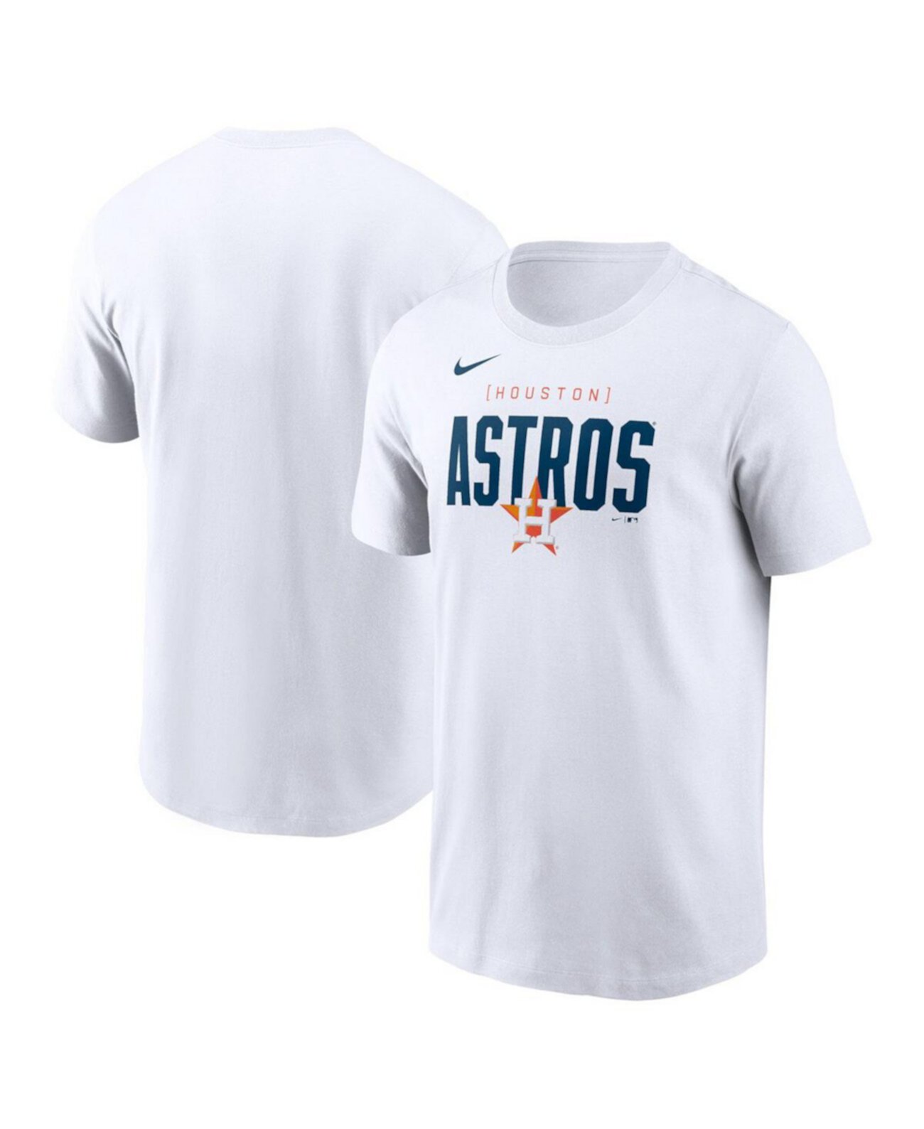 Men's White Houston Astros Home Team Bracket Stack T-Shirt Nike