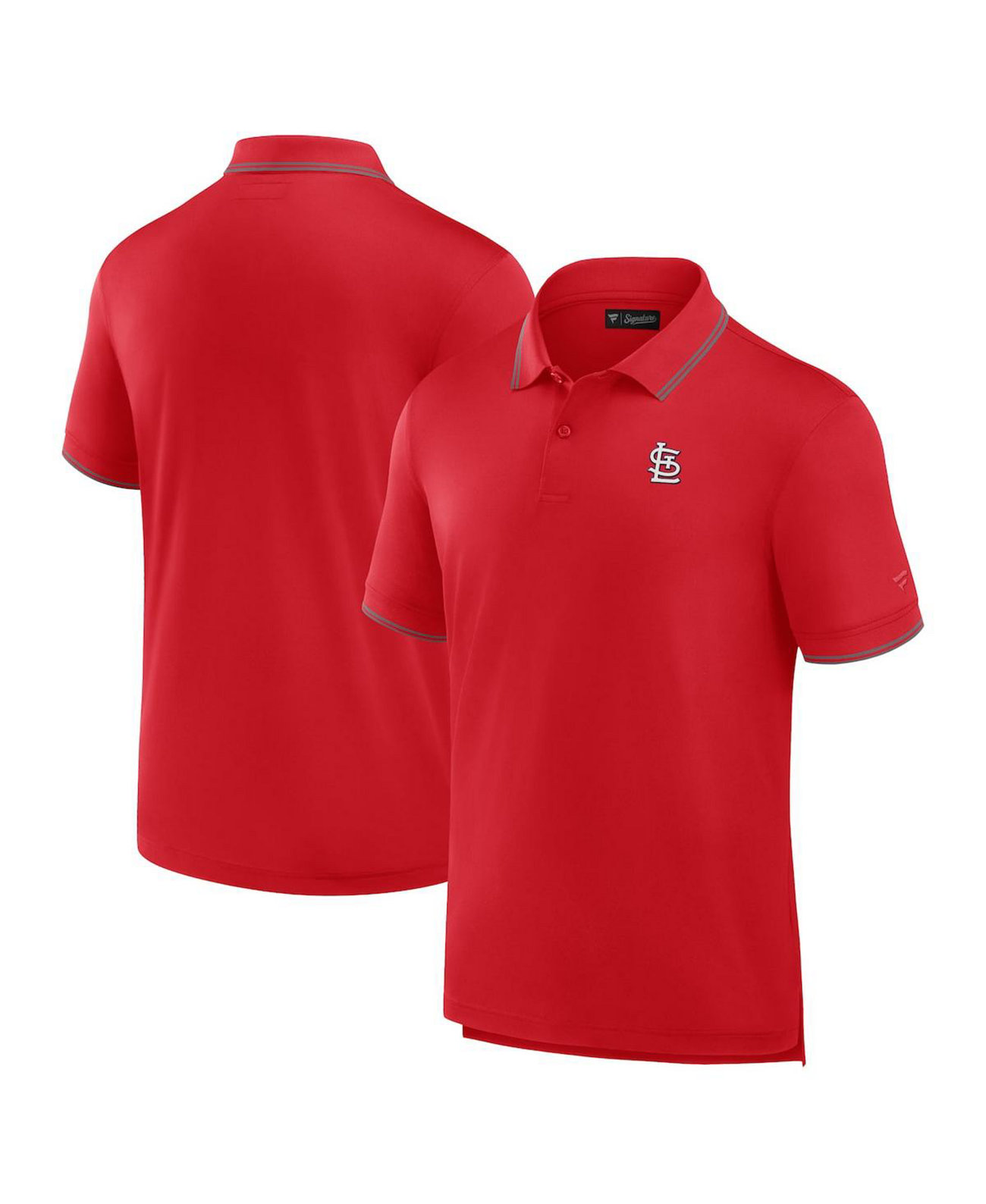 Men's Red St. Louis Cardinals Pique Polo Shirt Fanatics Signature