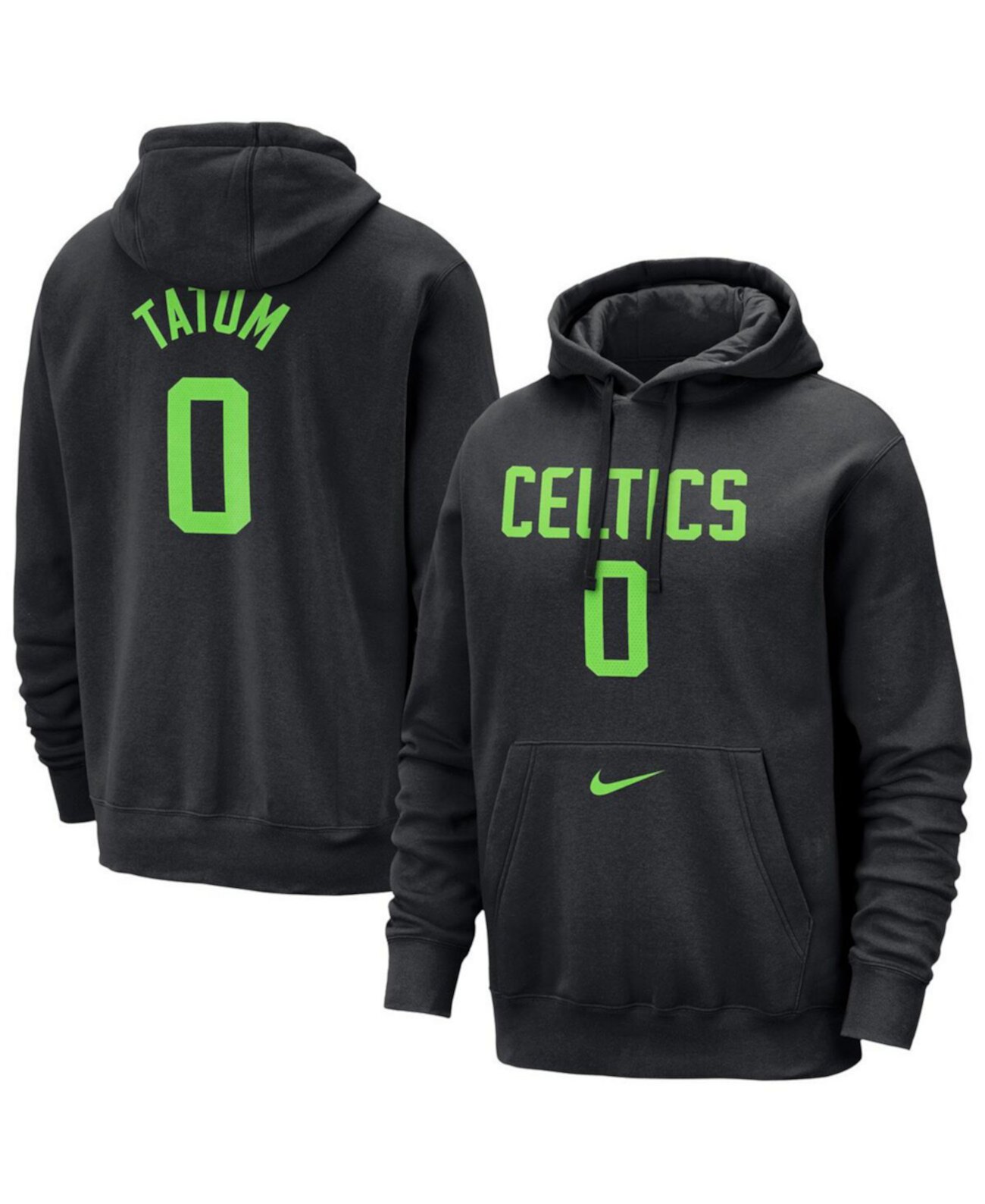 Men's Jayson Tatum Black Boston Celtics 2024/25 City Edition Name Number Pullover Hoodie Nike