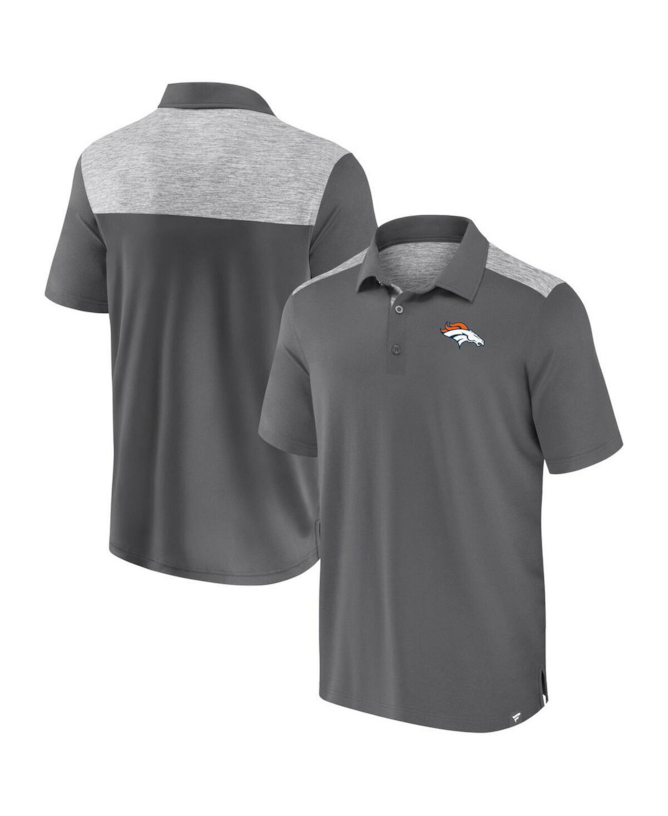 Men's Gray Denver Broncos Long Shot Polo Fanatics