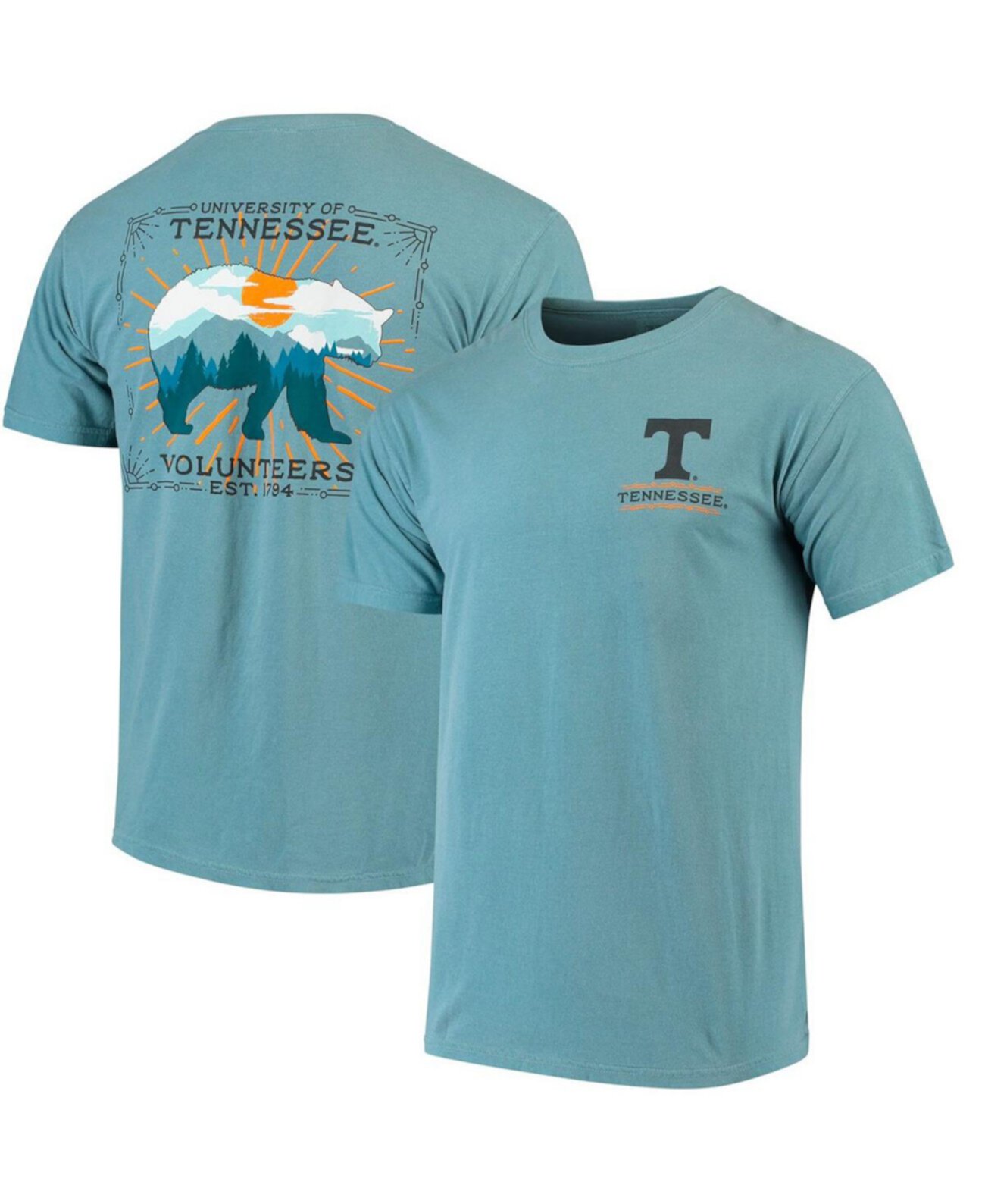 Men's Blue Tennessee Volunteers State Local Comfort Colors T-Shirt Image One