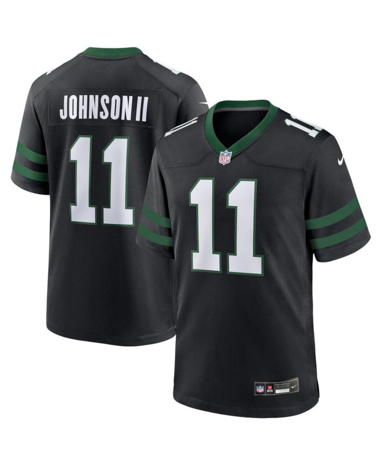 Men's Jermaine Johnson II Legacy Black New York Jets Alternate Game Jersey Nike