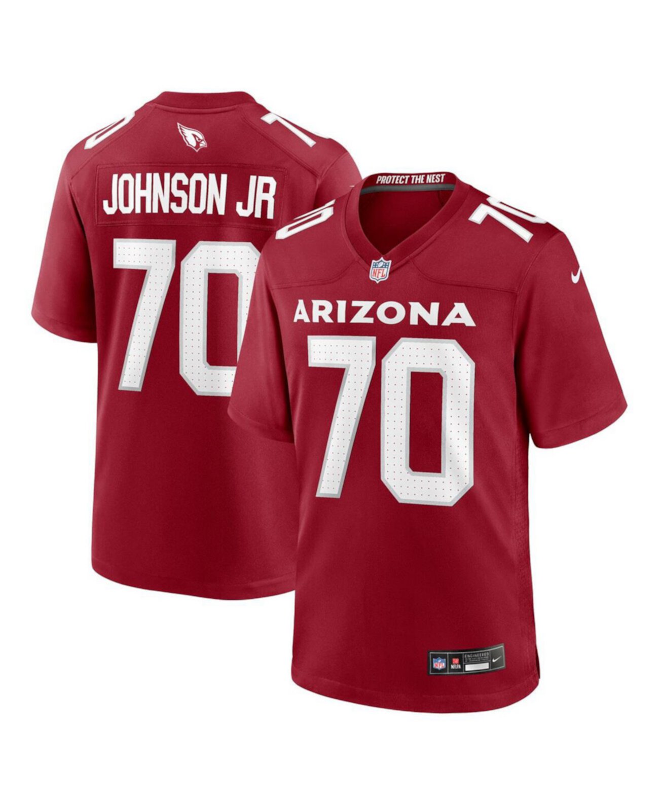 Men's Paris Johnson Jr. Cardinal Arizona Cardinals Game Jersey Nike