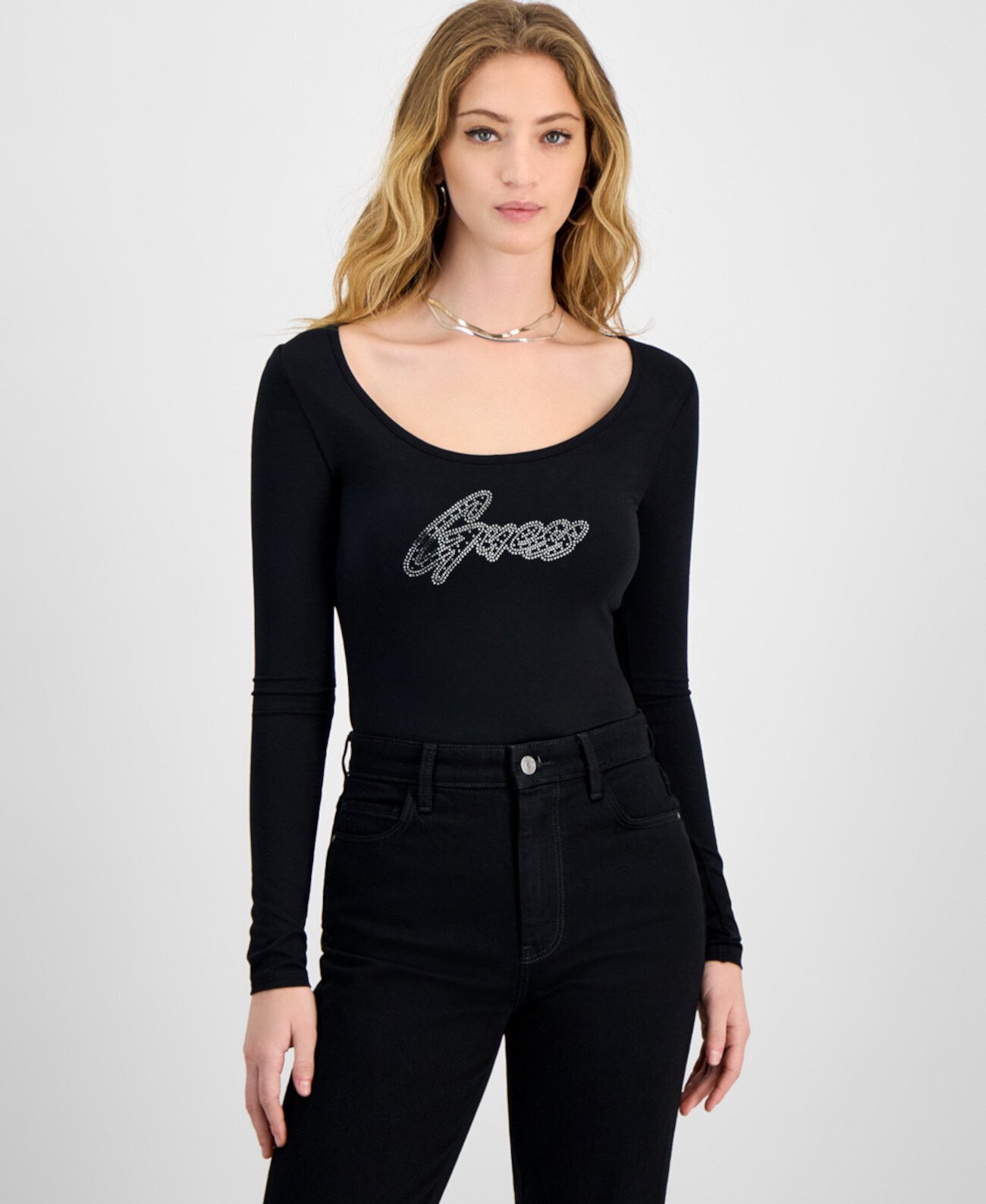 Women's Emmy Logo Long-Sleeve Bodysuit Guess