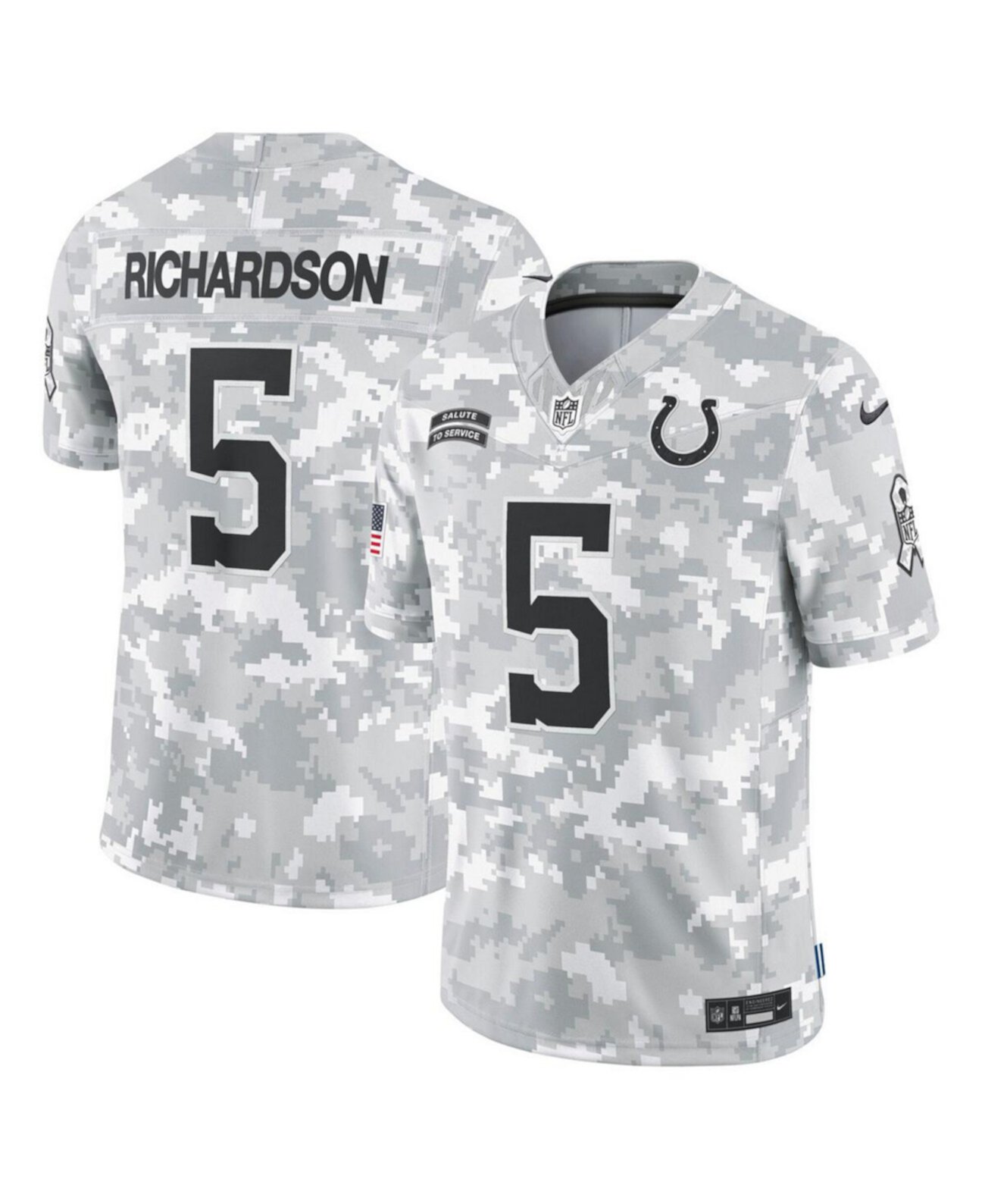 Men's Anthony Richardson Arctic Camo Indianapolis Colts 2024 Salute to Service Limited Jersey Nike