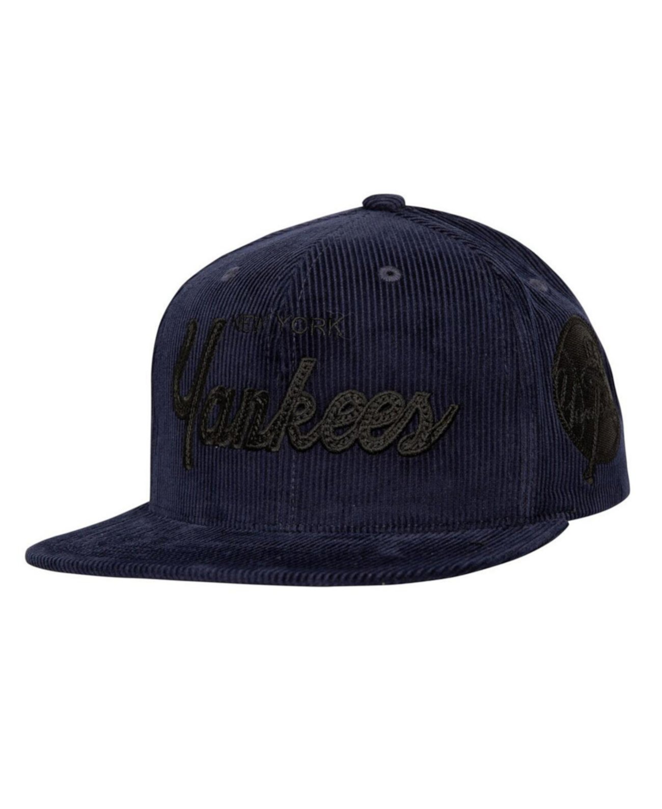 Мужская вельветовая кепка с высокой тульей и вышивкой New York Yankees Mitchell & Ness