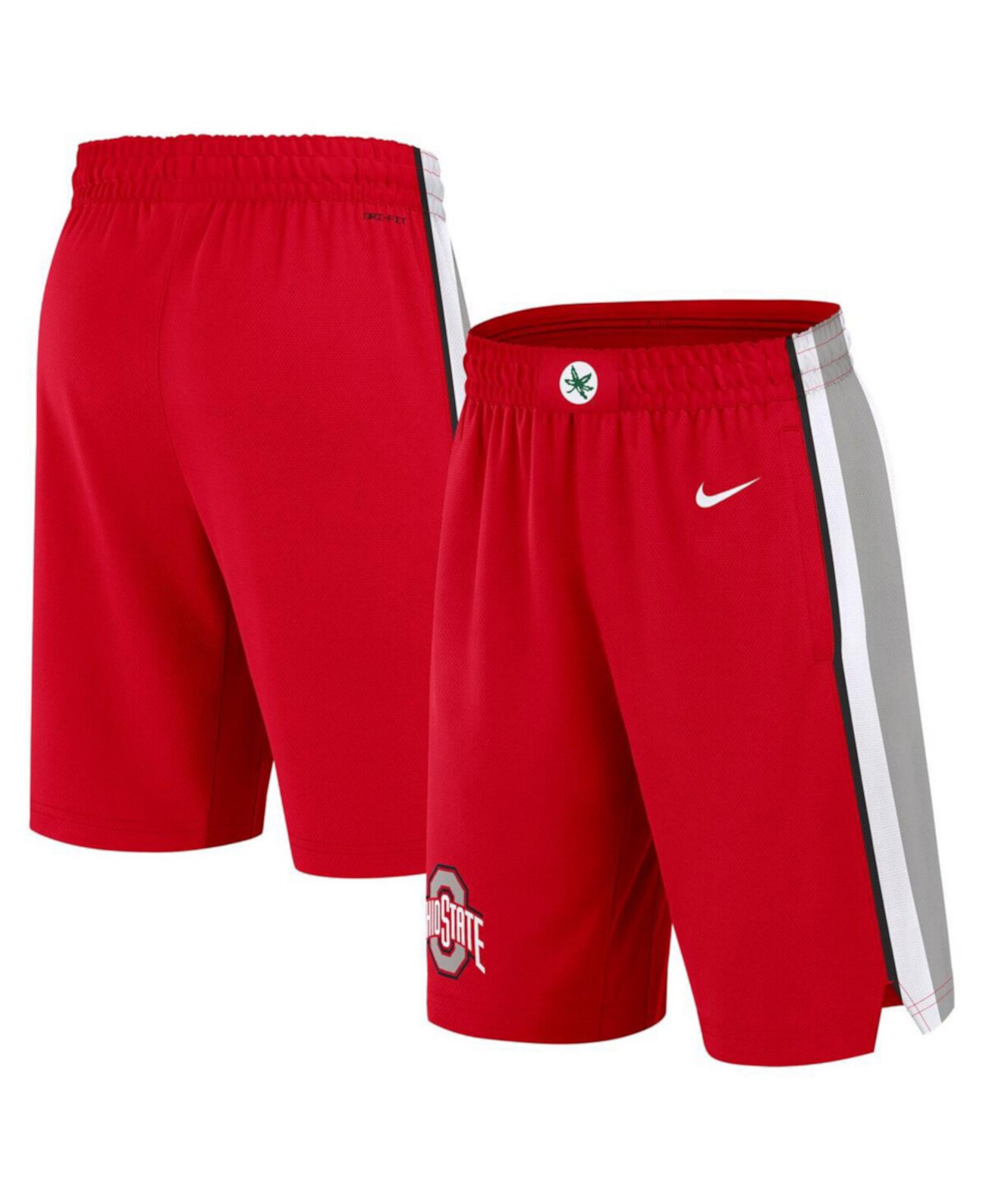 Men's Scarlet Ohio State Buckeyes Road Replica Performance Basketball Shorts Nike