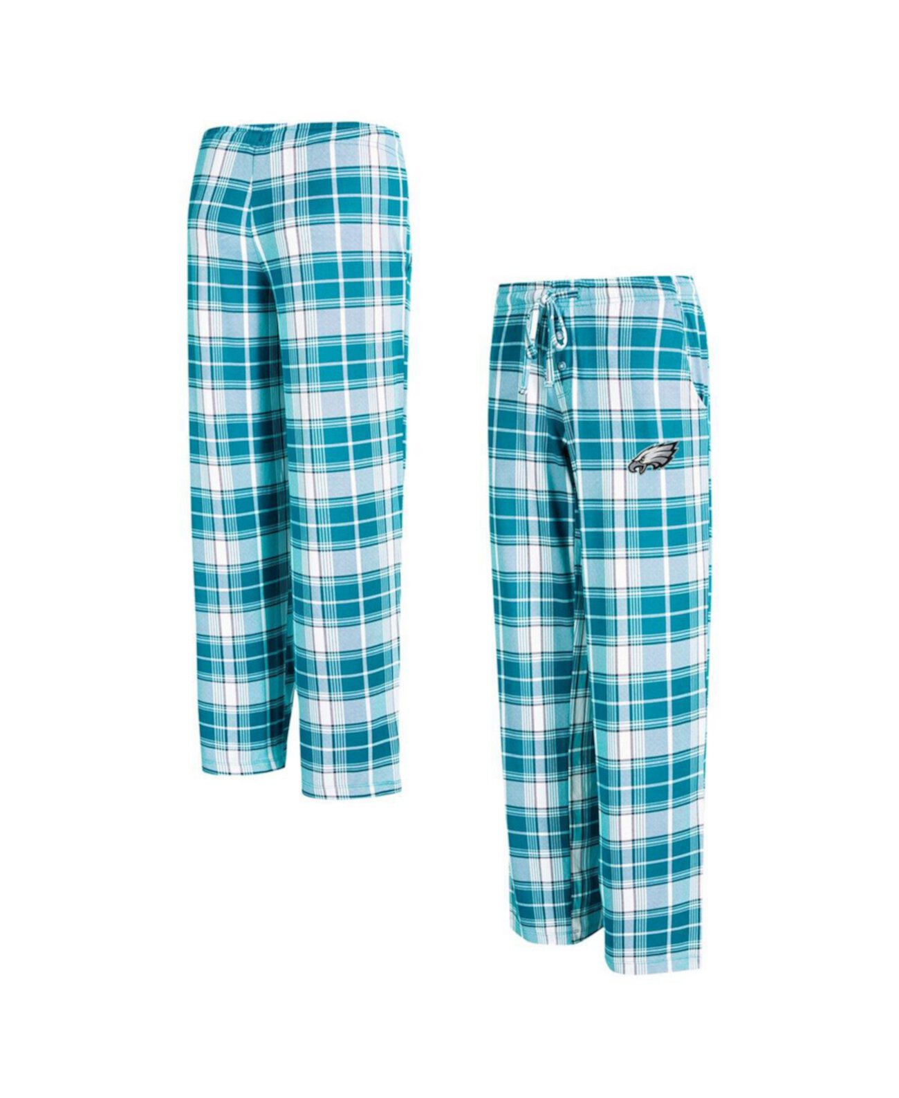 Women's Midnight Green/White Philadelphia Eagles Ashford Plaid Knit Pants Concepts Sport