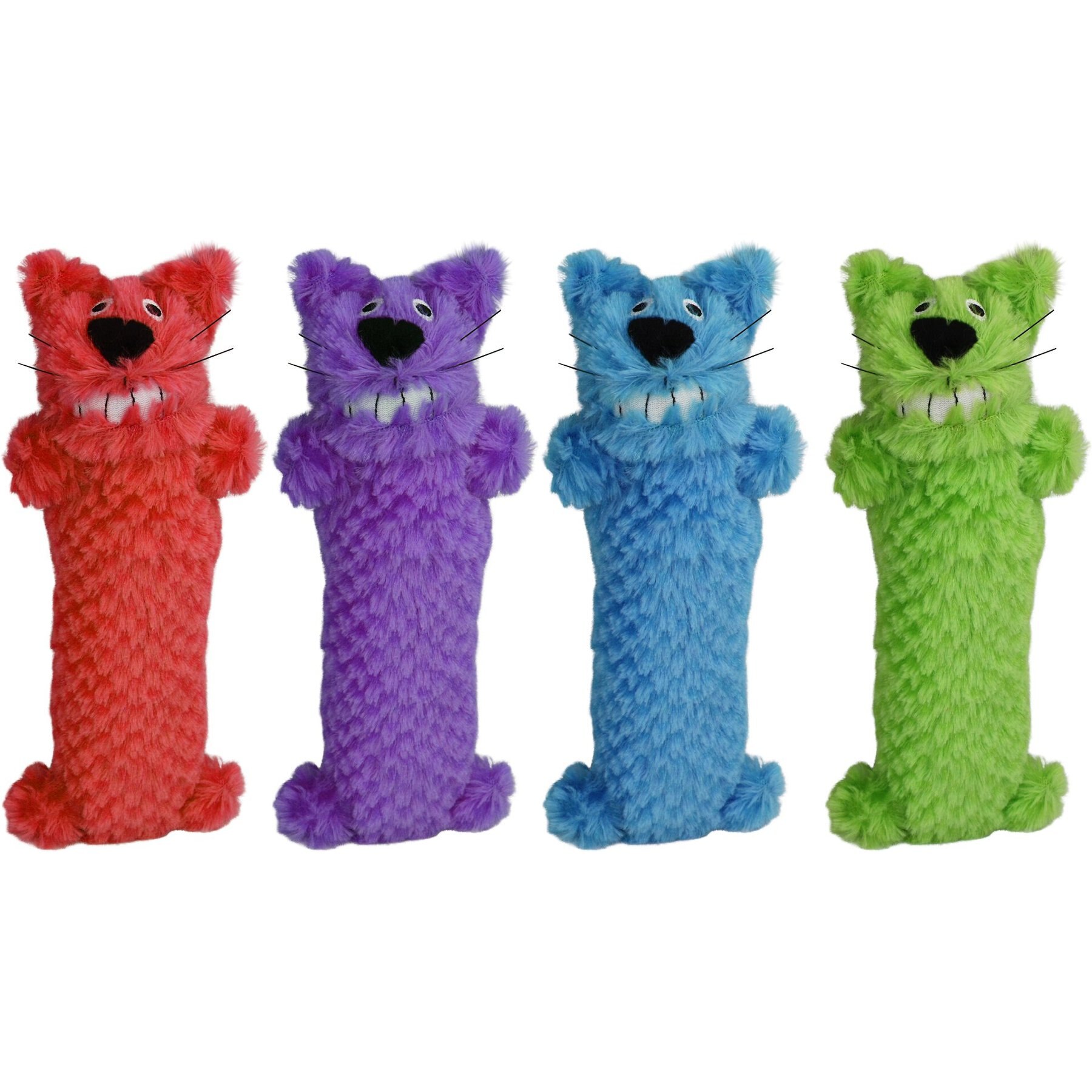 Multipet Loofa Plush Cat Toy with Catnip, Color Varies Multipet