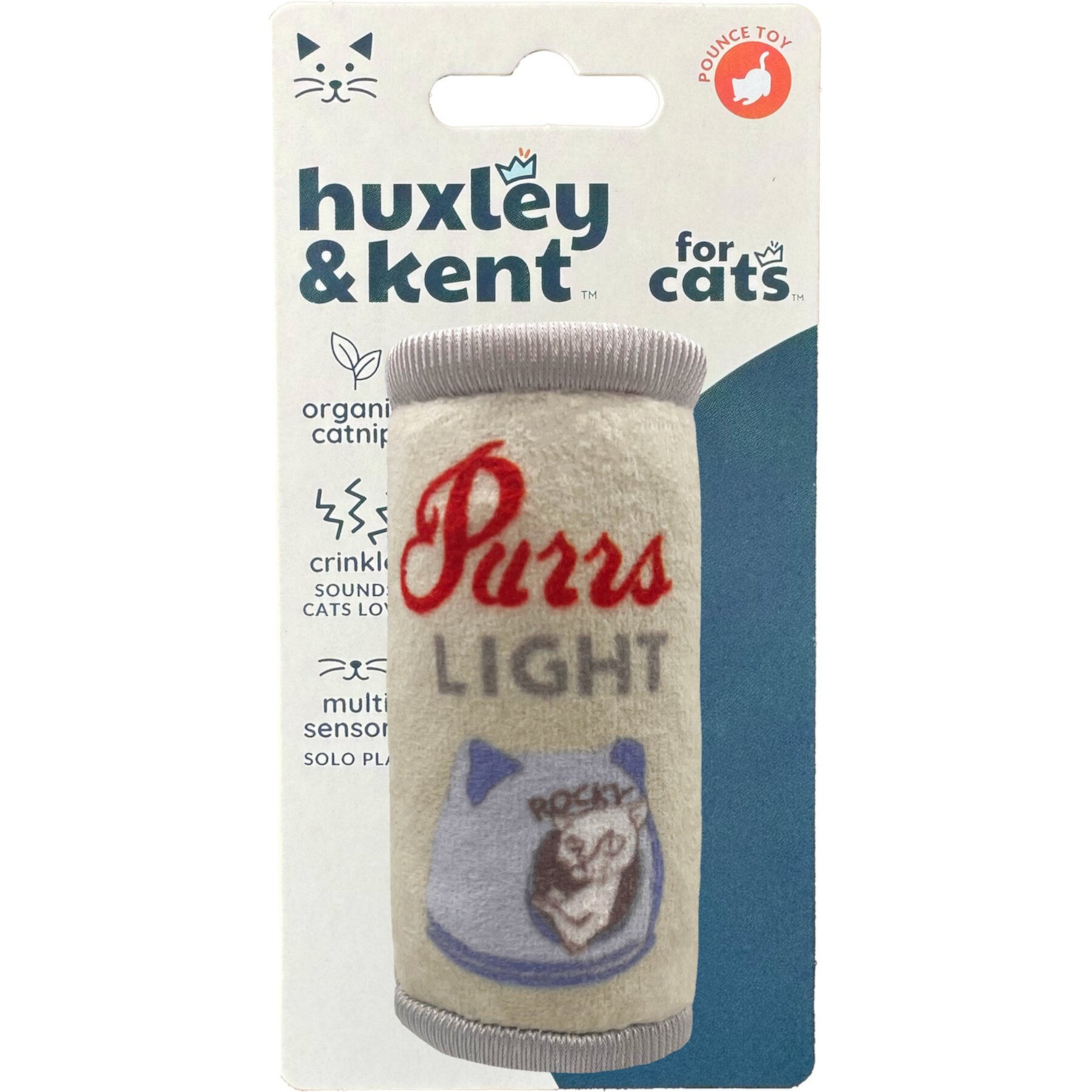 Huxley & Kent Cat Purrs Light Cat Toy, Gray Huxley & Kent