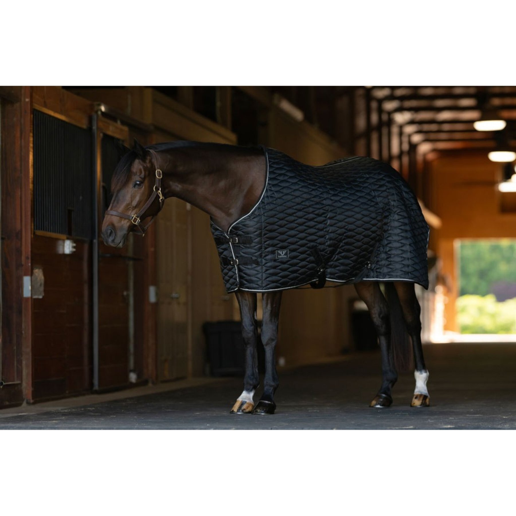 TuffRider 420D Kozy Komfort Two Stable Horse Blanket with Diamond Quilting TuffRider