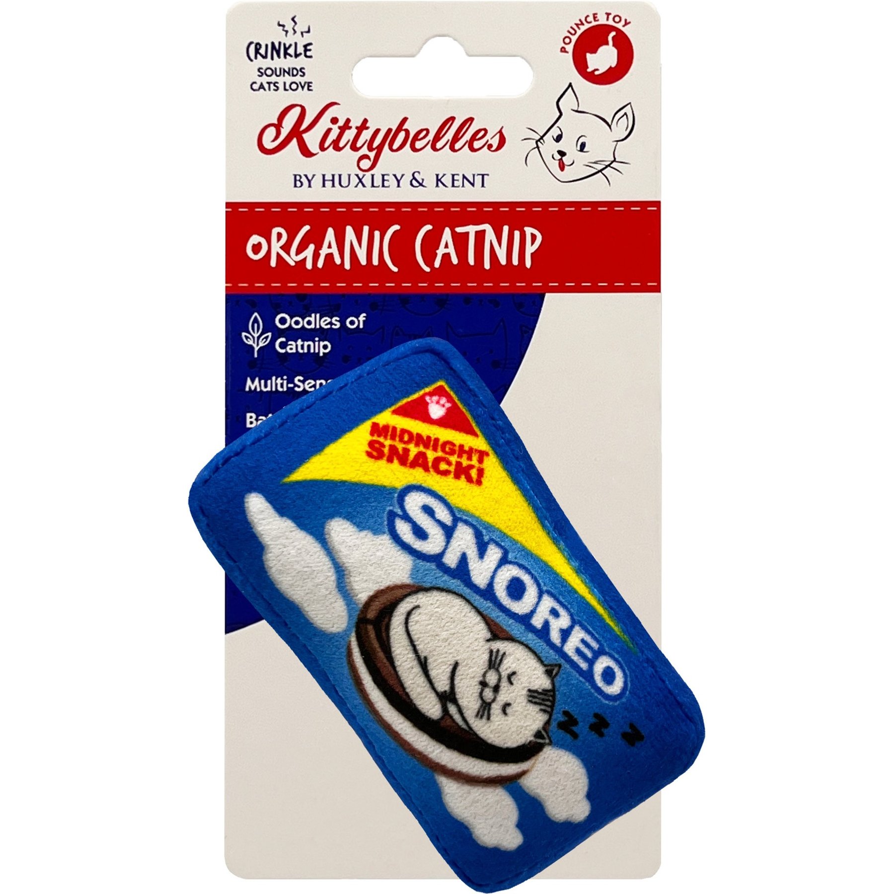 Huxley & Kent Cat Snoreo Cookies Cat Toy, Blue Huxley & Kent