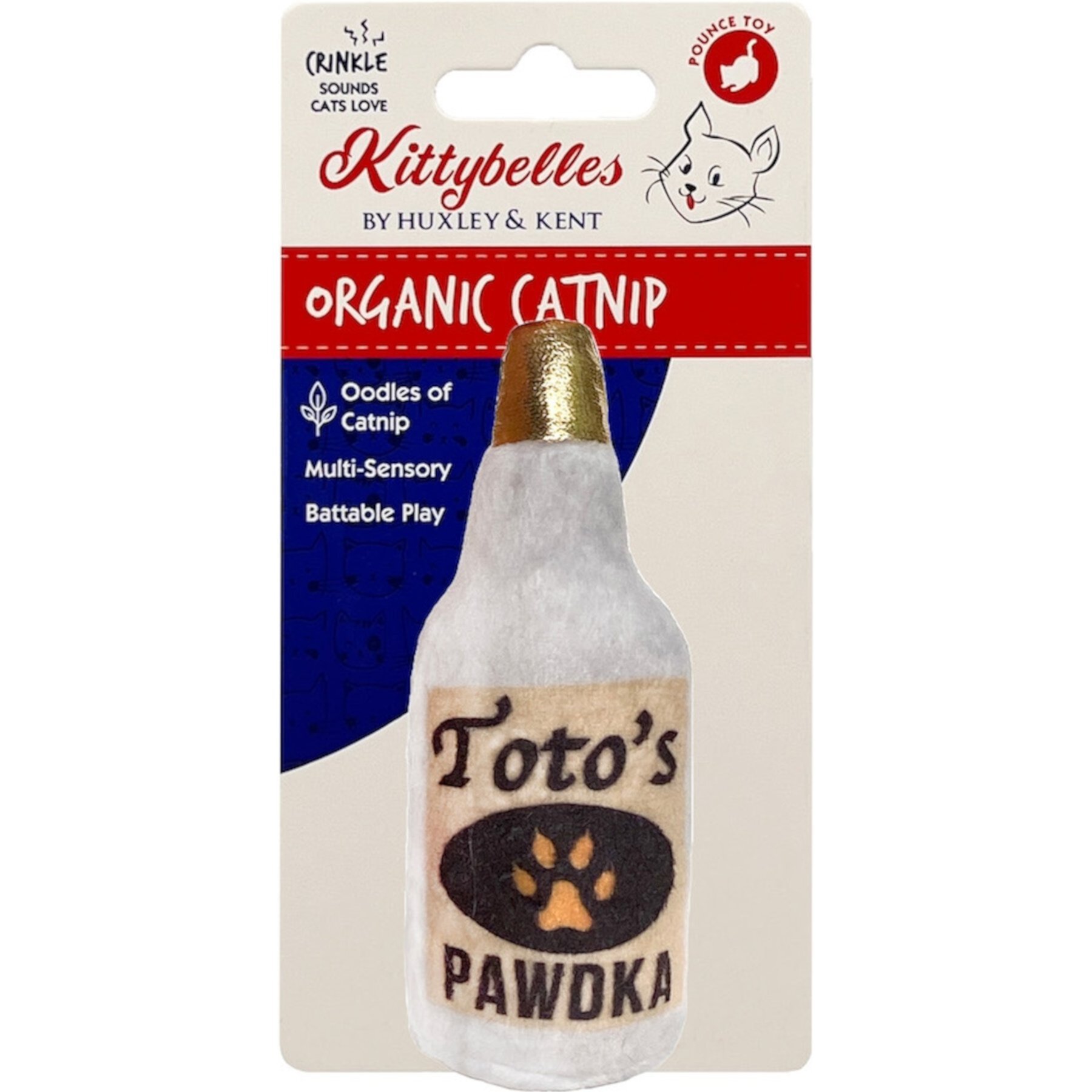 Huxley & Kent Cat Toto's Pawdka Cat Toy, Gray Huxley & Kent