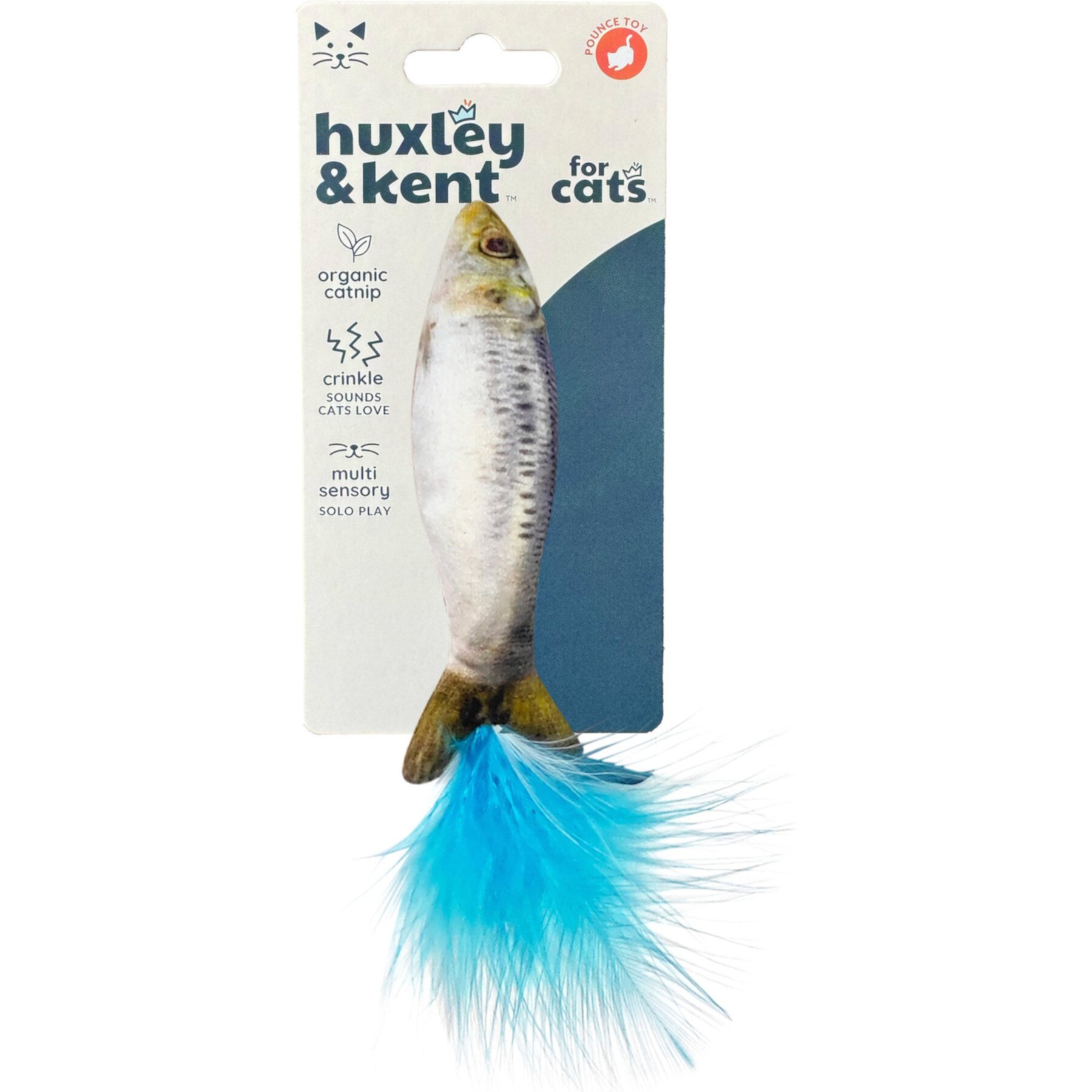 Huxley & Kent Cat Sardine Cat Toy, Gray Huxley & Kent