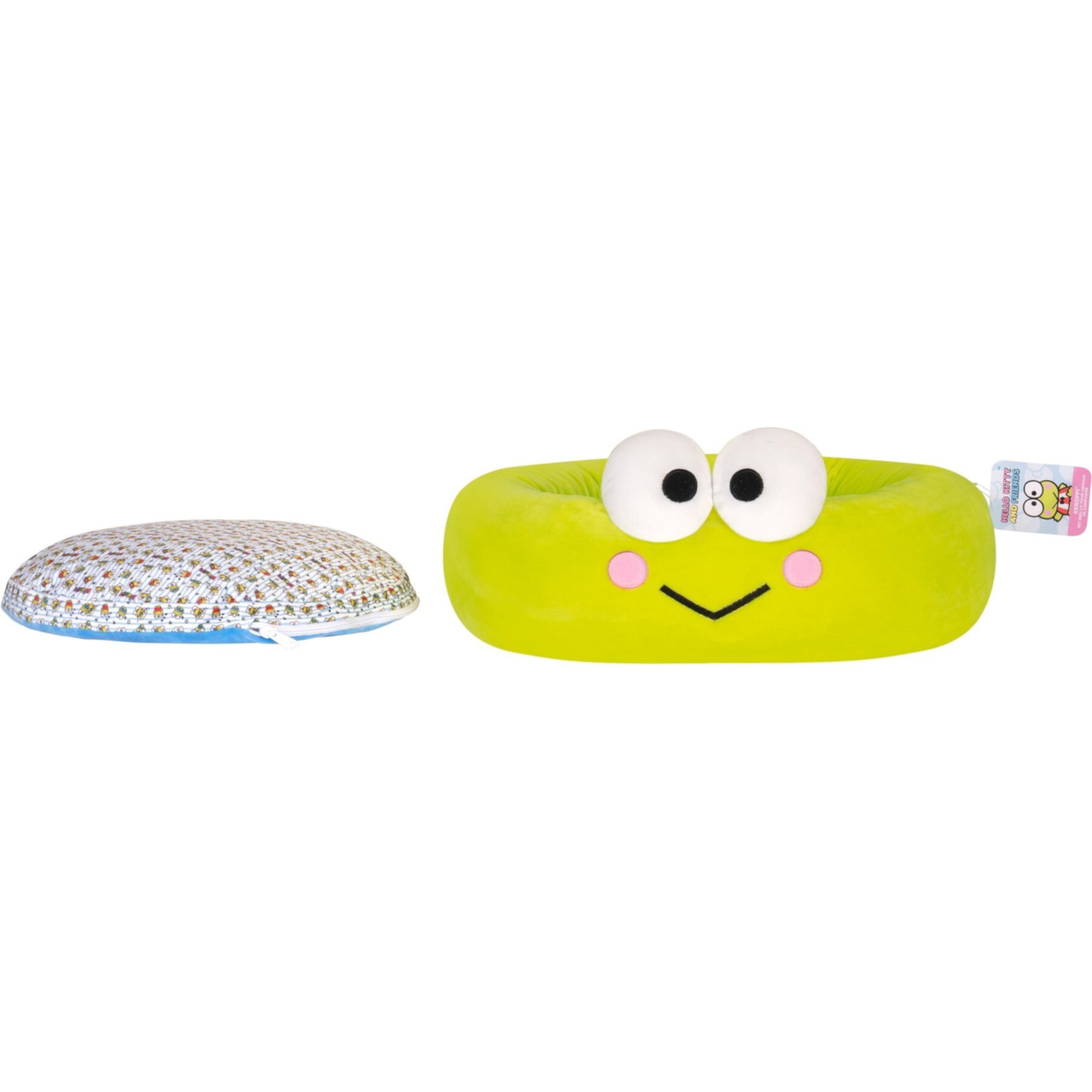 Hello Kitty & Friends Keroppi Dog & Cat Bed with Removable Cover, Green Hello Kitty