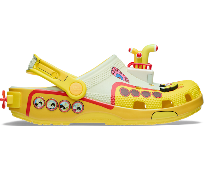 Классические сабо Beatles Yellow Submarine с пропеллерами и уникальными украшениями Jibbitz™ Crocs