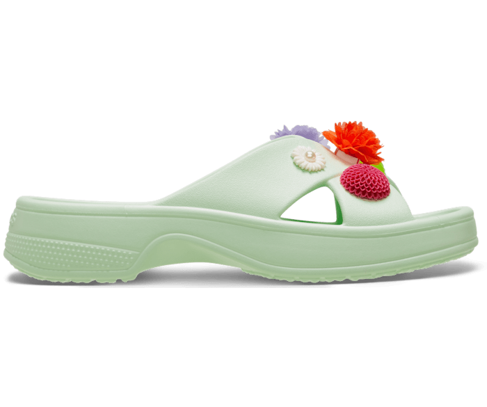 Женские сандалии Crocs Classic Wildflower с перекрестными ремешками и уникальными украшениями Jibbitz™ Crocs