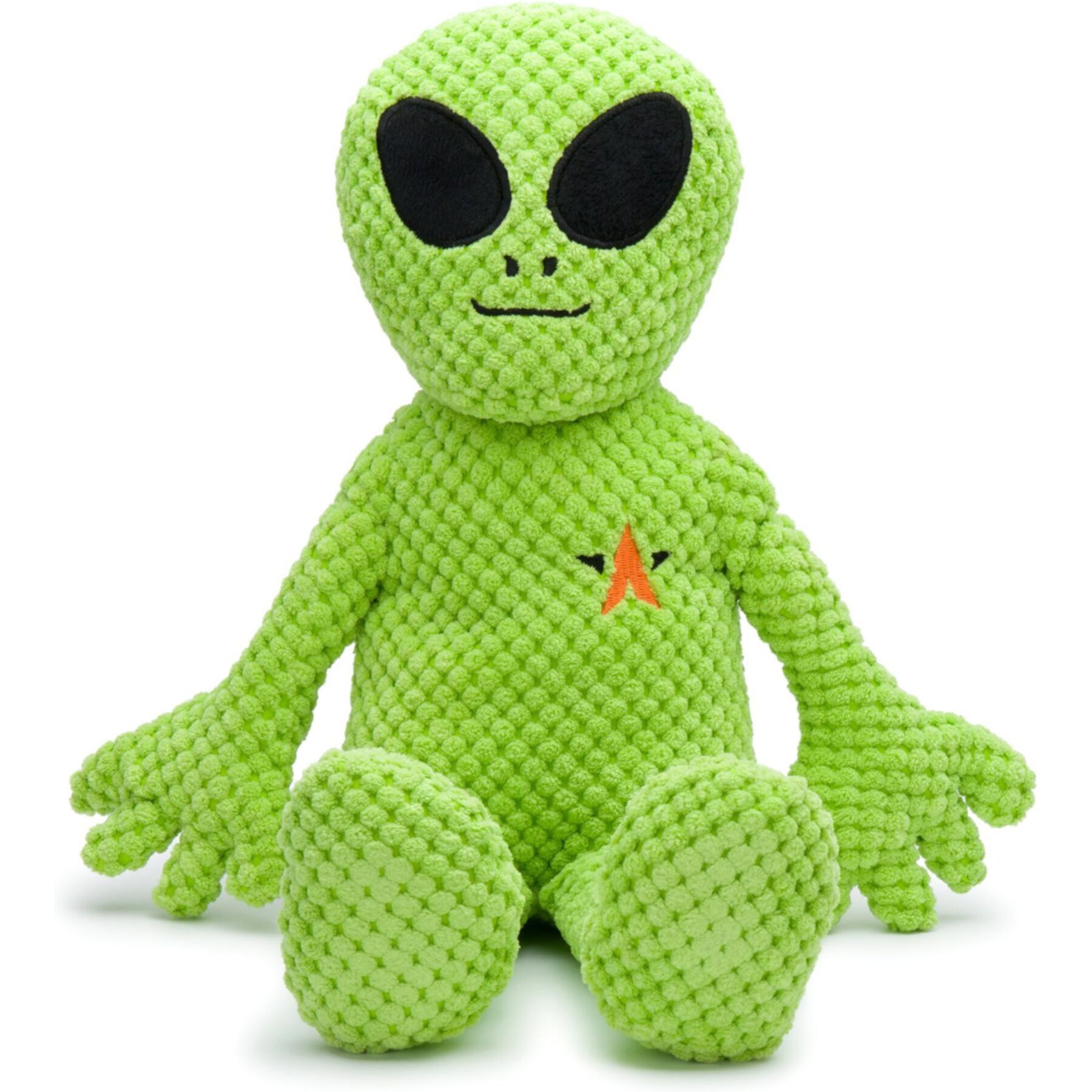 fabdog Floppy Alien Floppy Squeaky Plush Dog Toy, Green fabdog