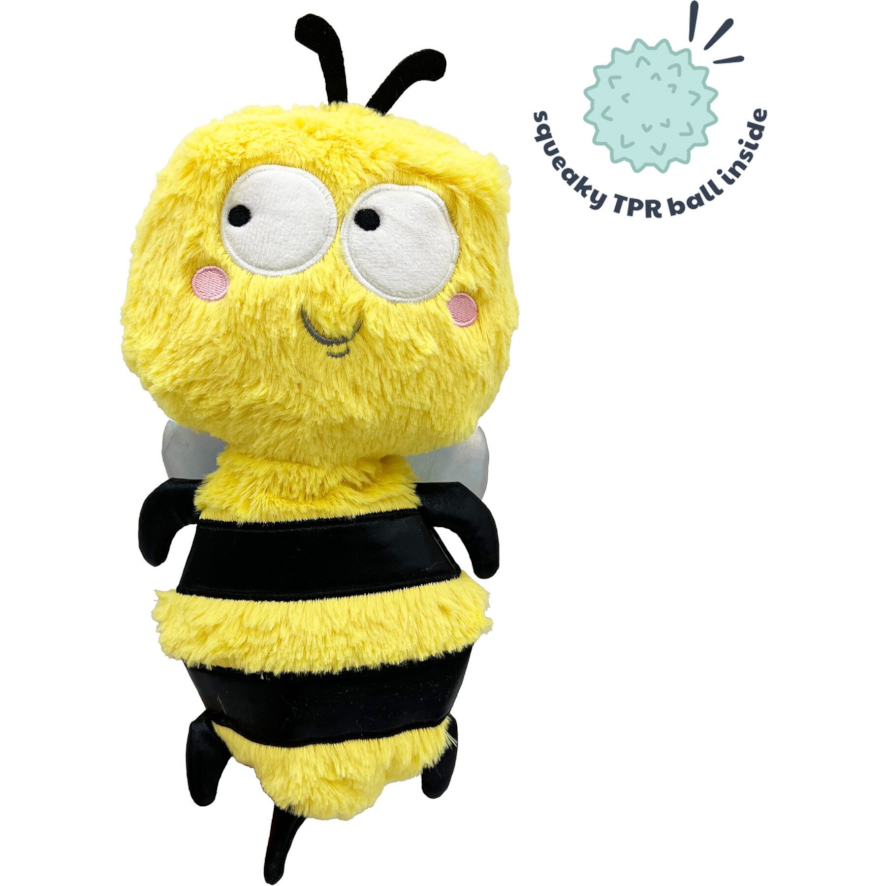 Huxley & Kent Dog Slappies Buzz Bee Dog Toy, Yellow/Black Huxley & Kent