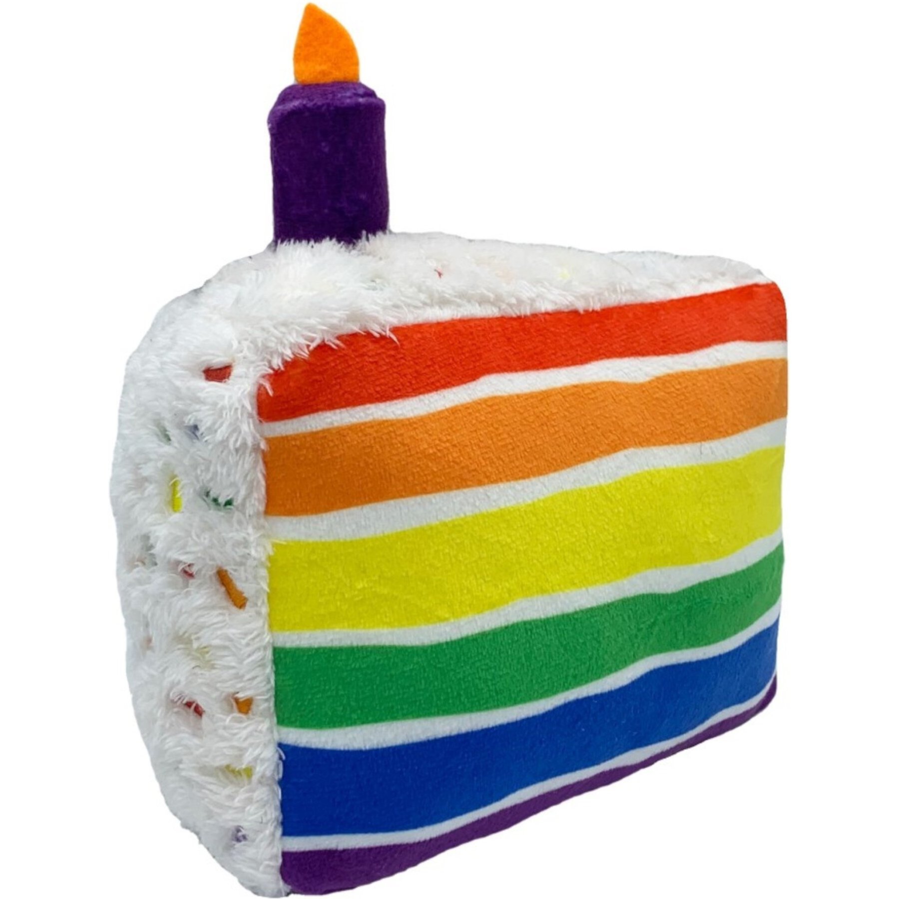 Huxley & Kent Dog Power Plush Funfetti Cake Dog Toy, Multicolor Huxley & Kent