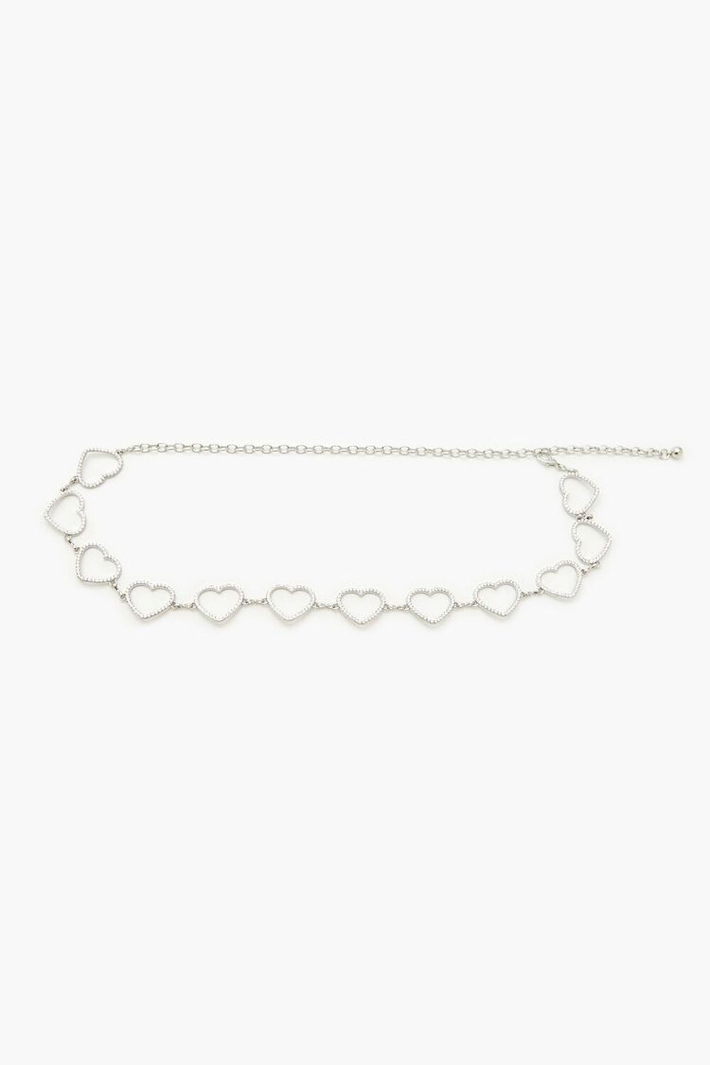 Rhinestone Heart Chain Belt Forever21