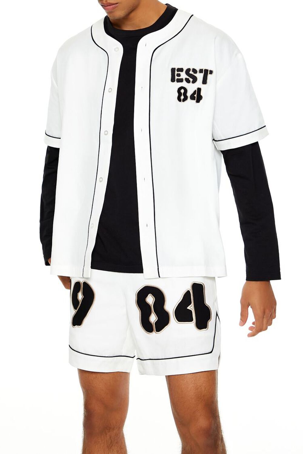 1984 Patch Baseball Jersey Forever21