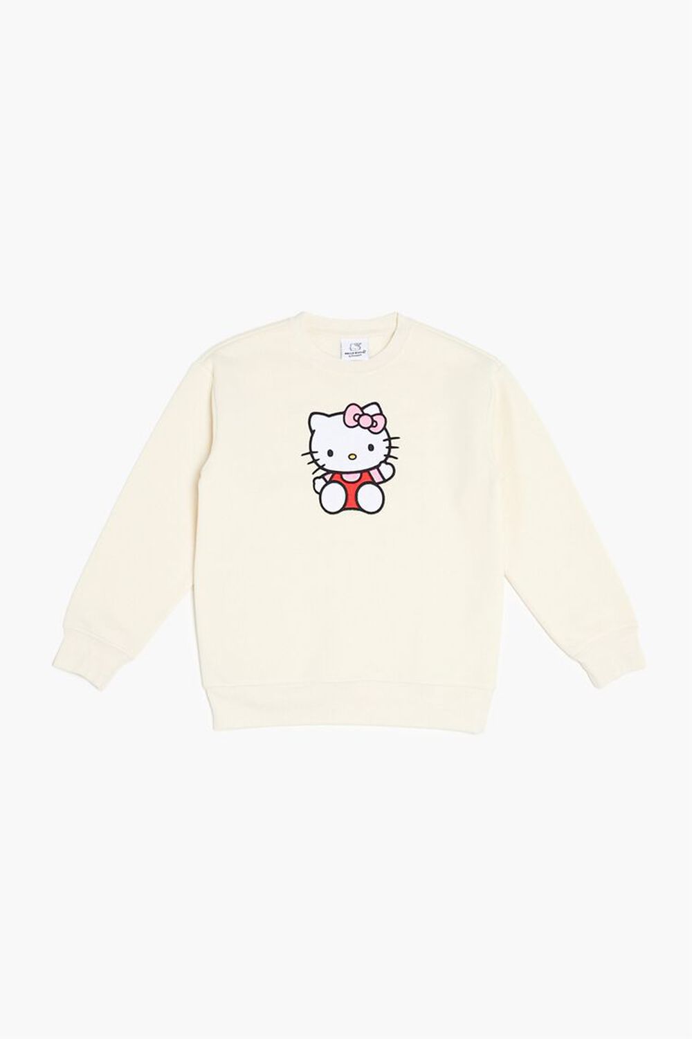 Детский пуловер с графическим принтом Hello Kitty от Forever21, с длинными рукавами и рибаным краем Forever21