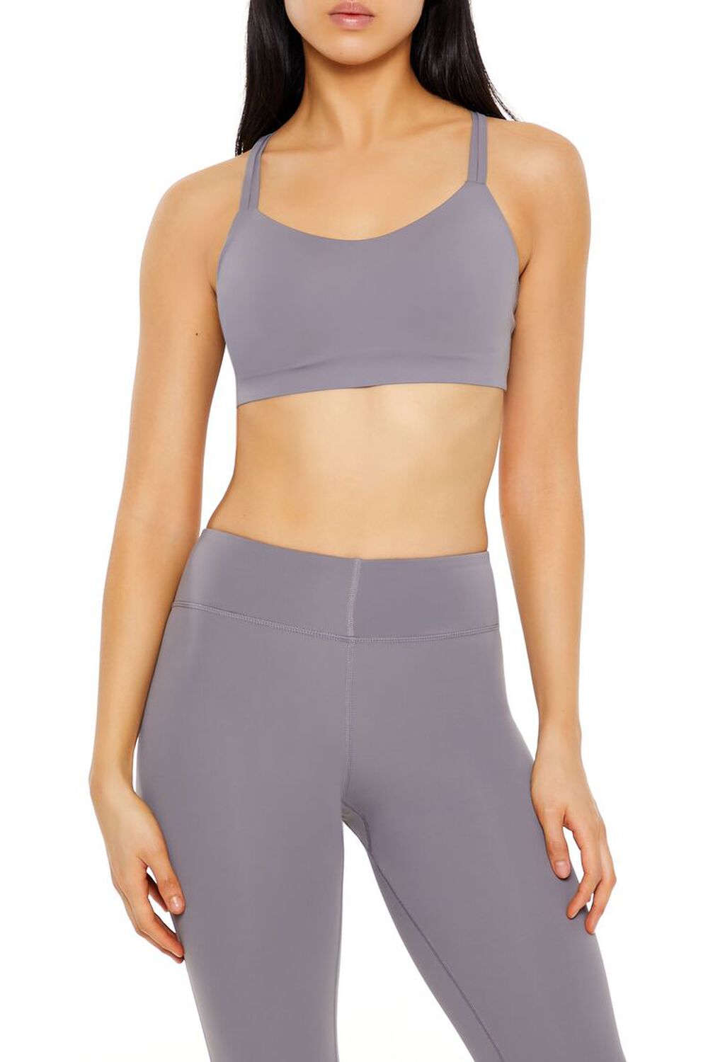 Strappy Longline Sports Bra Forever21