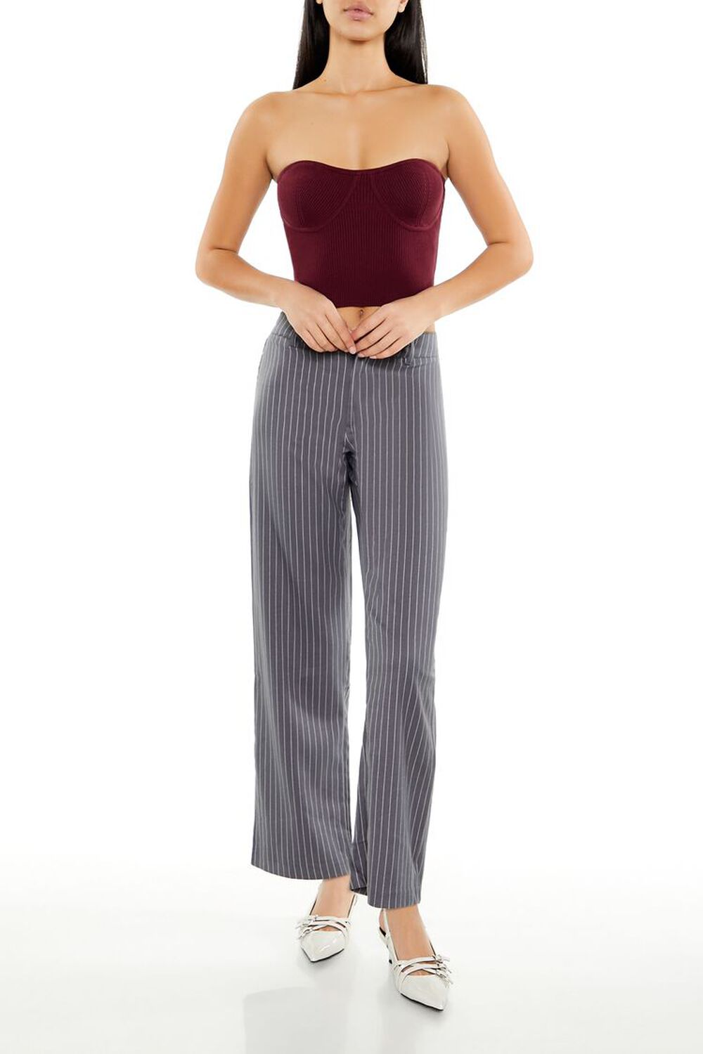 Pinstriped Trouser Pants Forever21