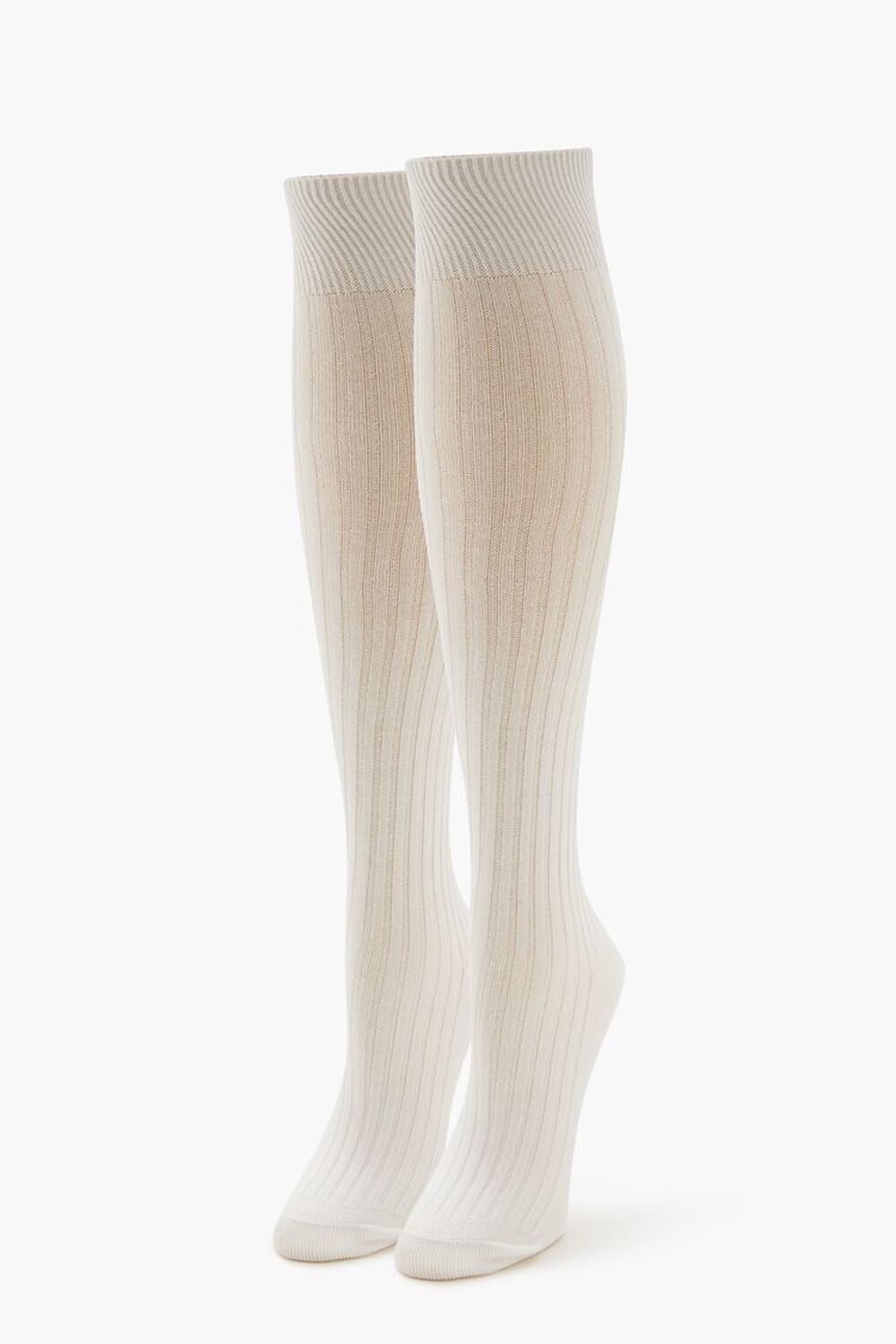 Ribbed Knee-High Socks Forever21