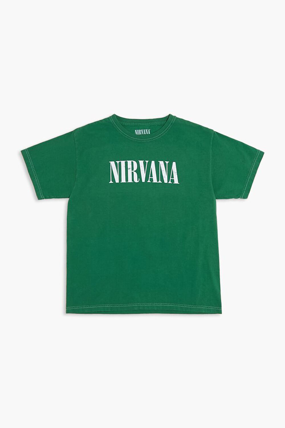 Детская футболка Nirvana от Forever21 с яркой отделкой и короткими рукавами для девочек и мальчиков Forever21