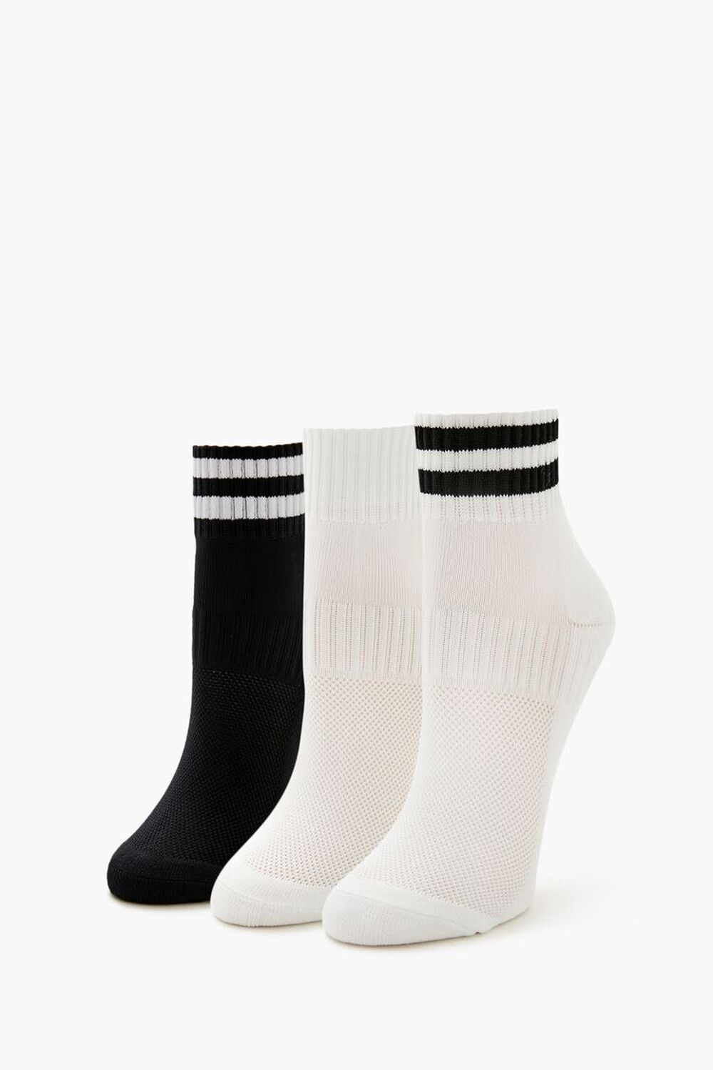 Ribbed Quarter Socks - 3 Pack Forever21